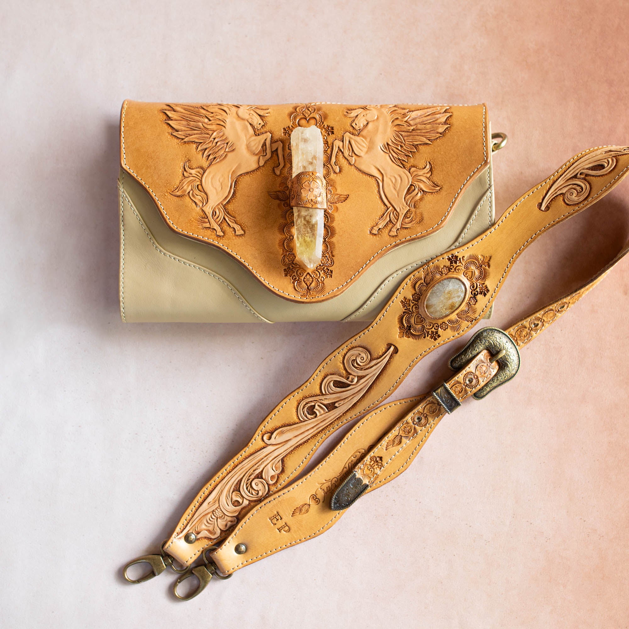 Pegasus Clutch with Citrine