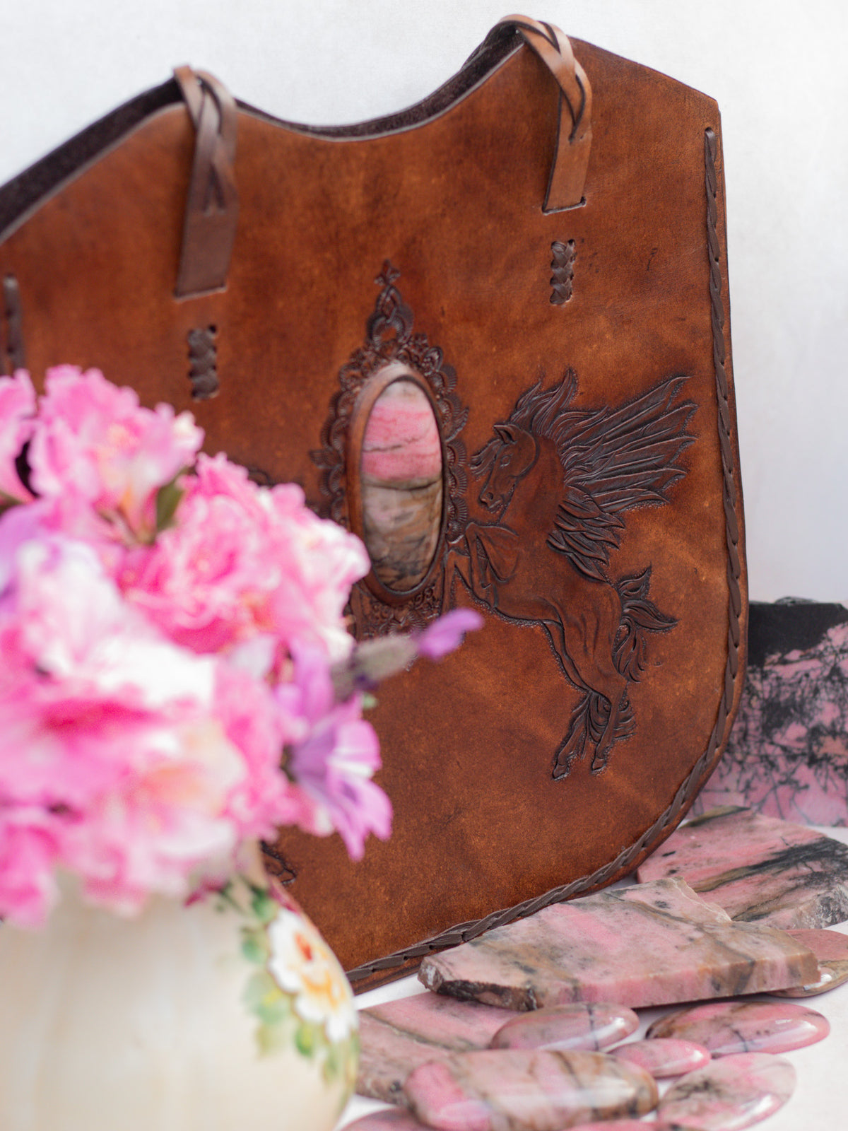Dream Chaser Tote Bag with Rhodonite