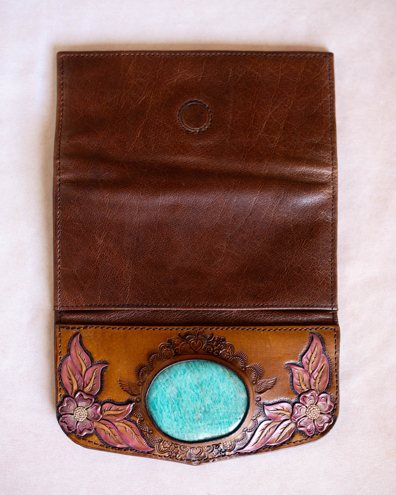 Desert Bloom Wallet with Amazonite