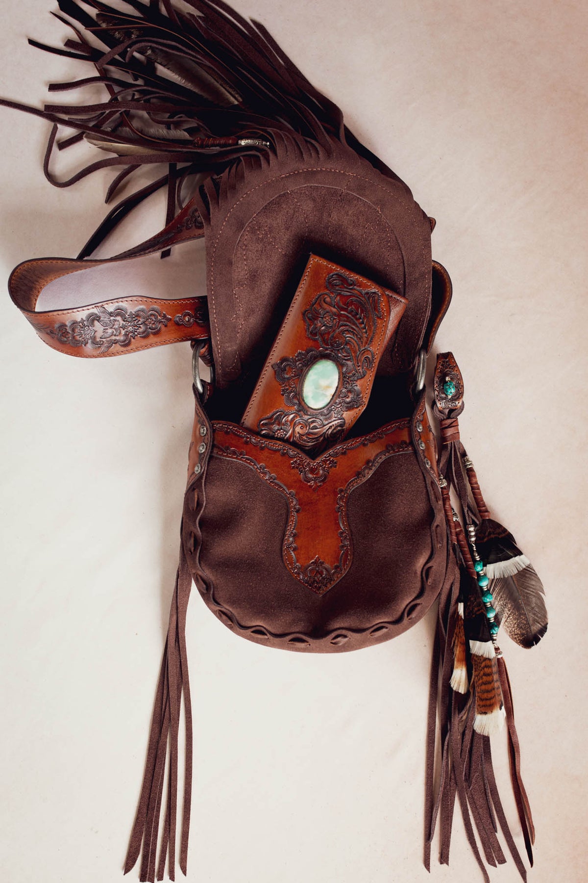 Petite Cheyenne Eagle Bag with Turquoise
