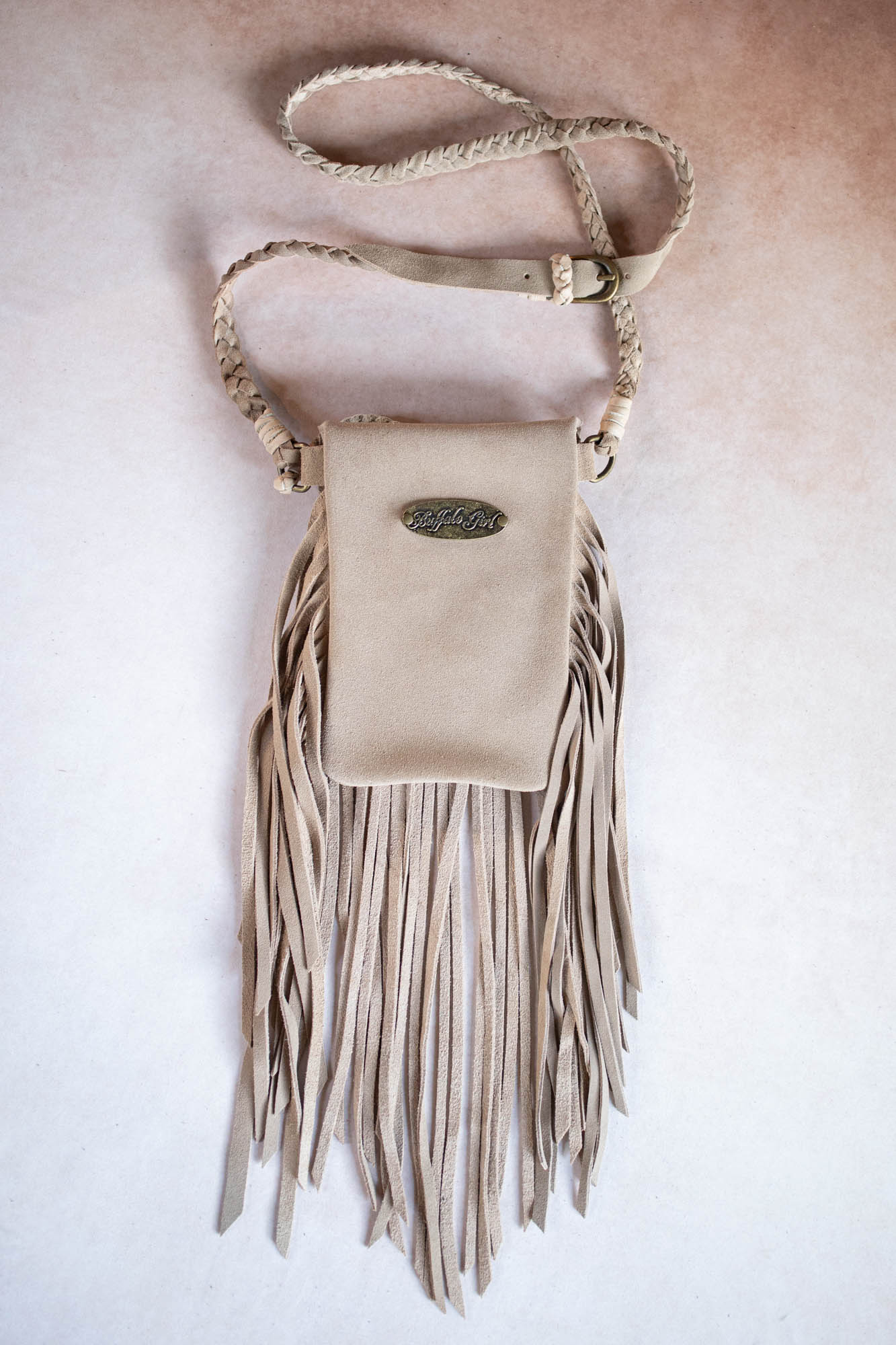 Tasselled Nomad Phone Pouch with Quartz Crystal