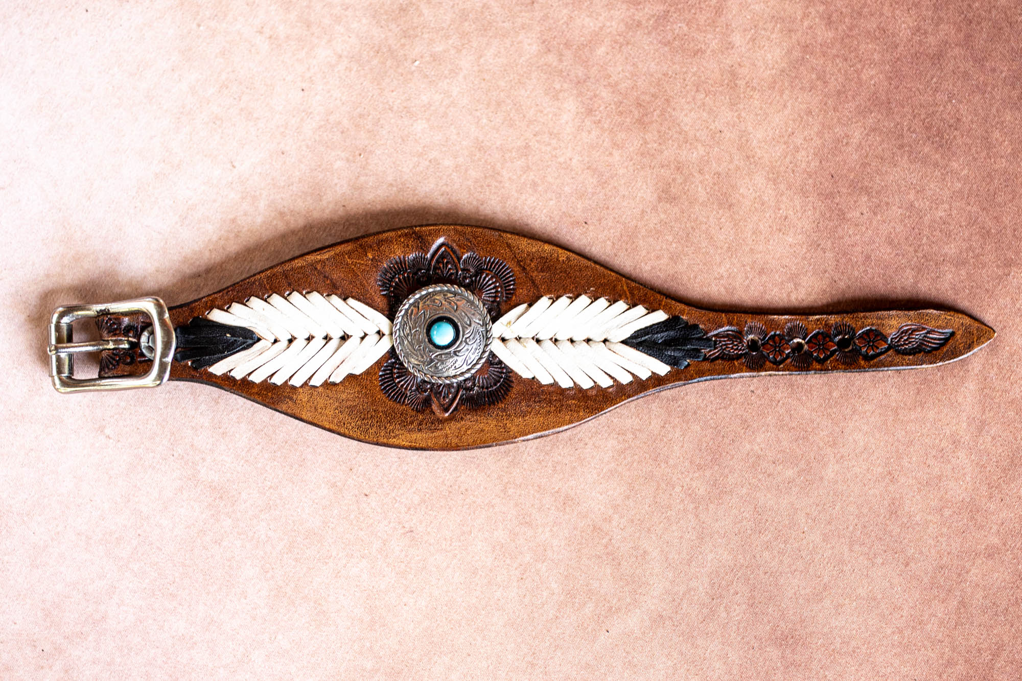 Laced Western Feather Cuff