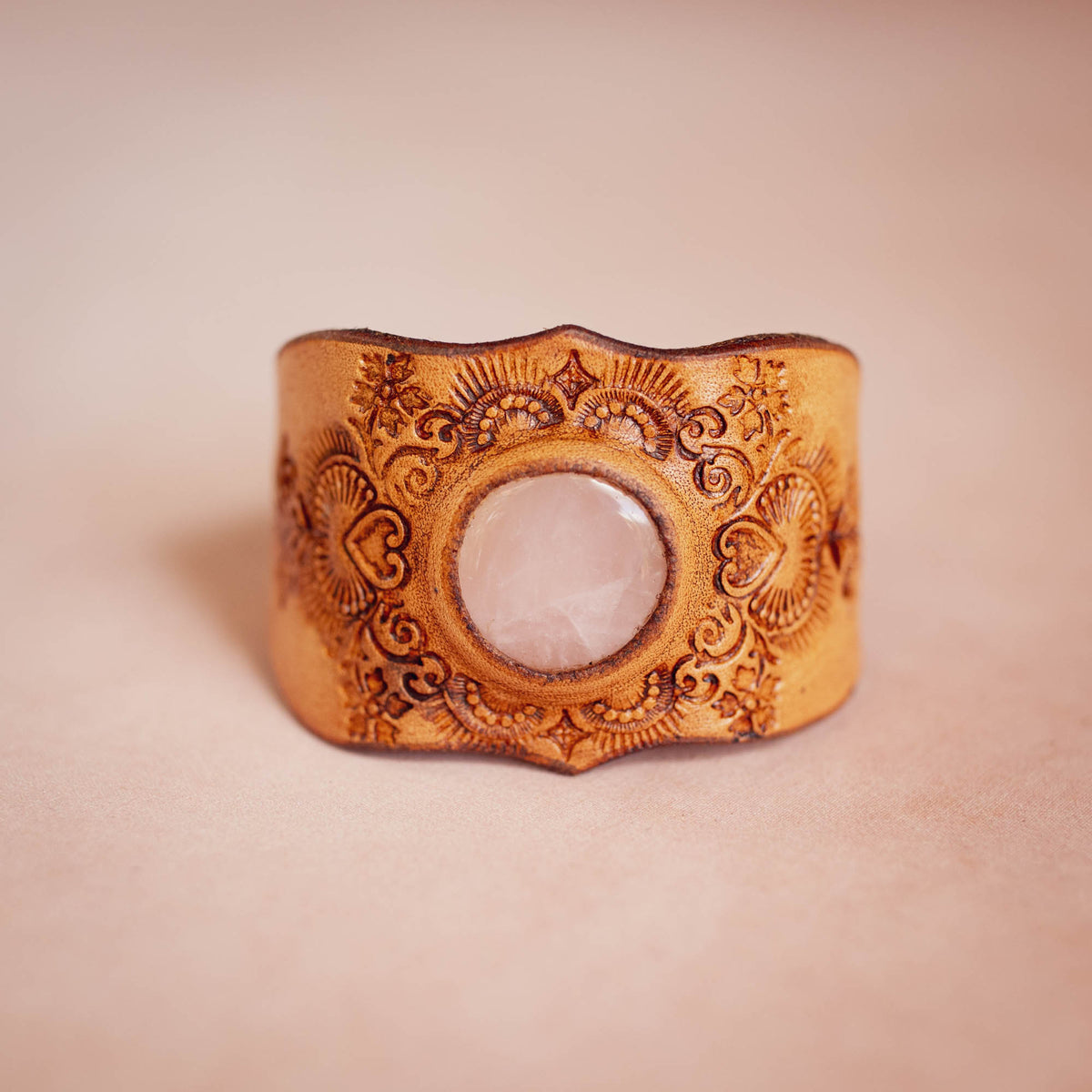 Little Western Cuff with Rose Quartz
