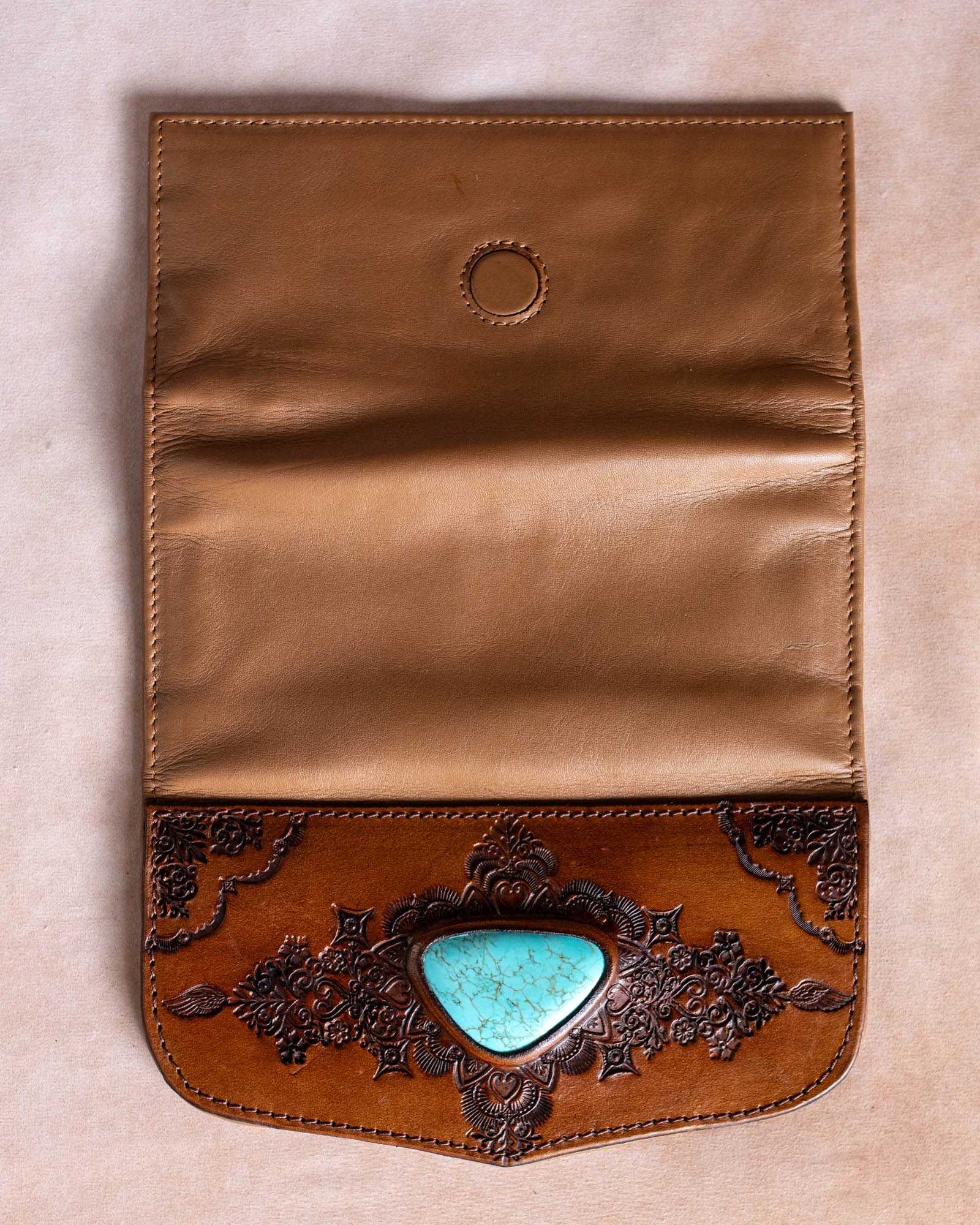 Mandala Wallet with Turquoise