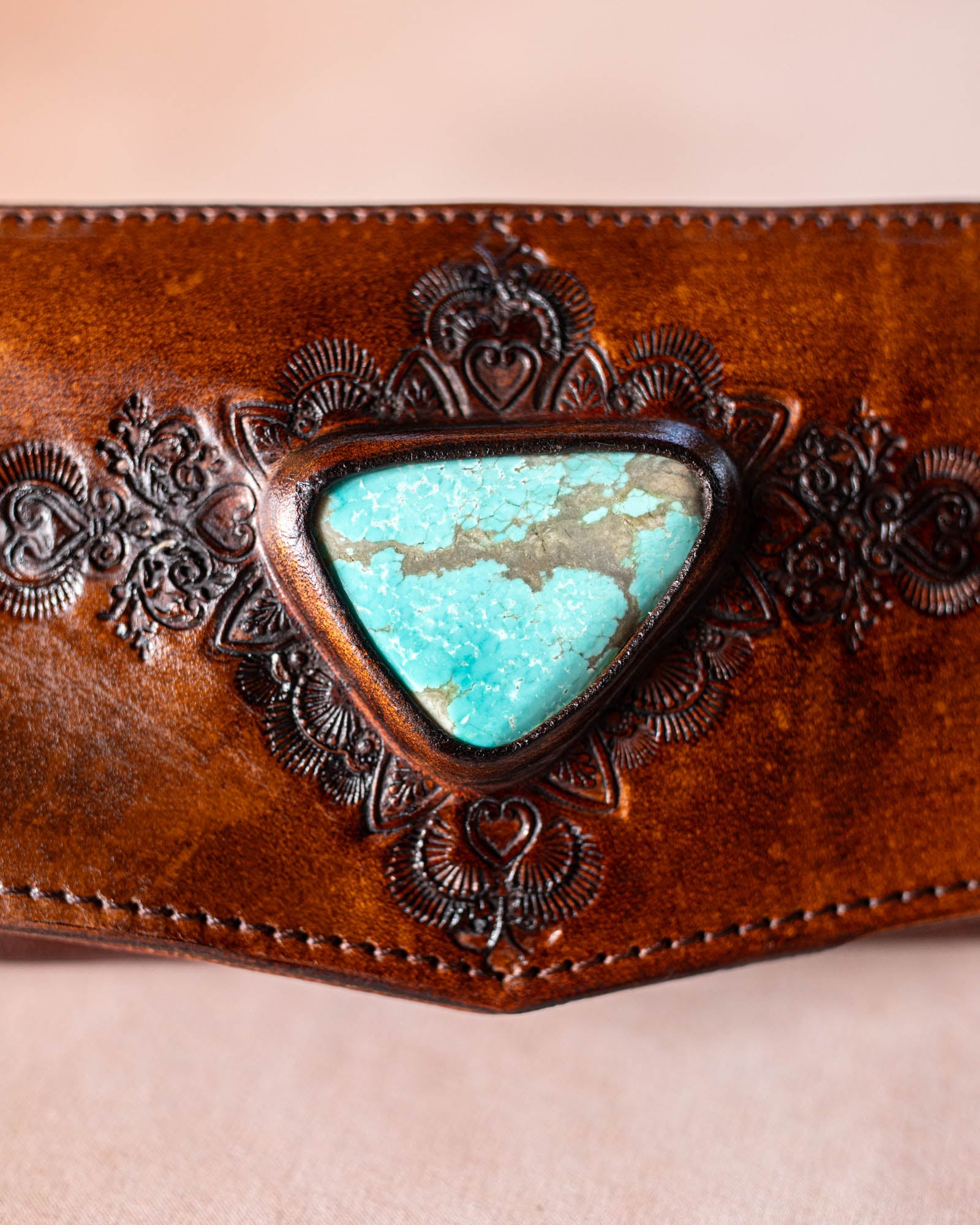 Mandala Wallet with Number 8 Turquoise