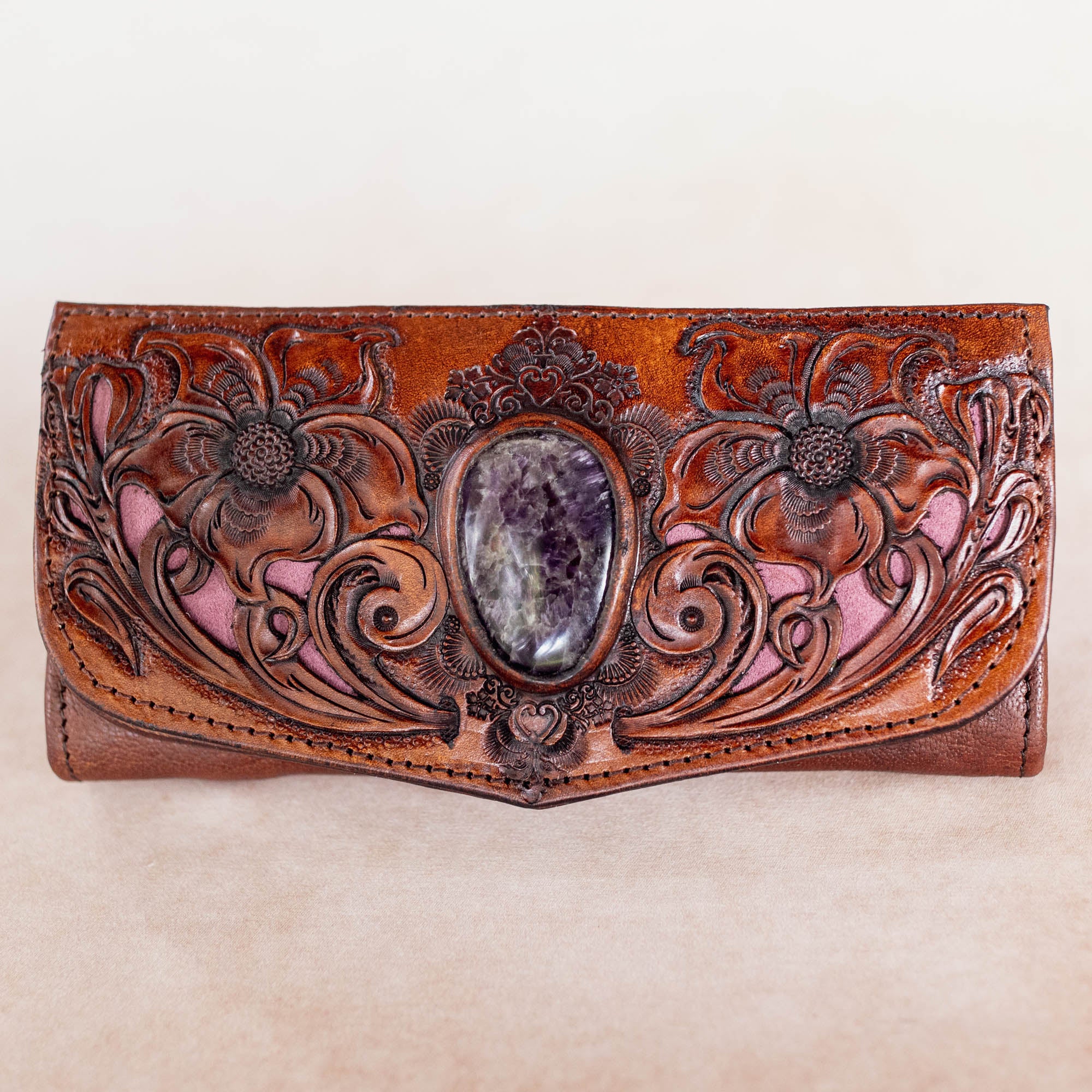 Flower Wallet with Amethyst - Buffalo Girl®