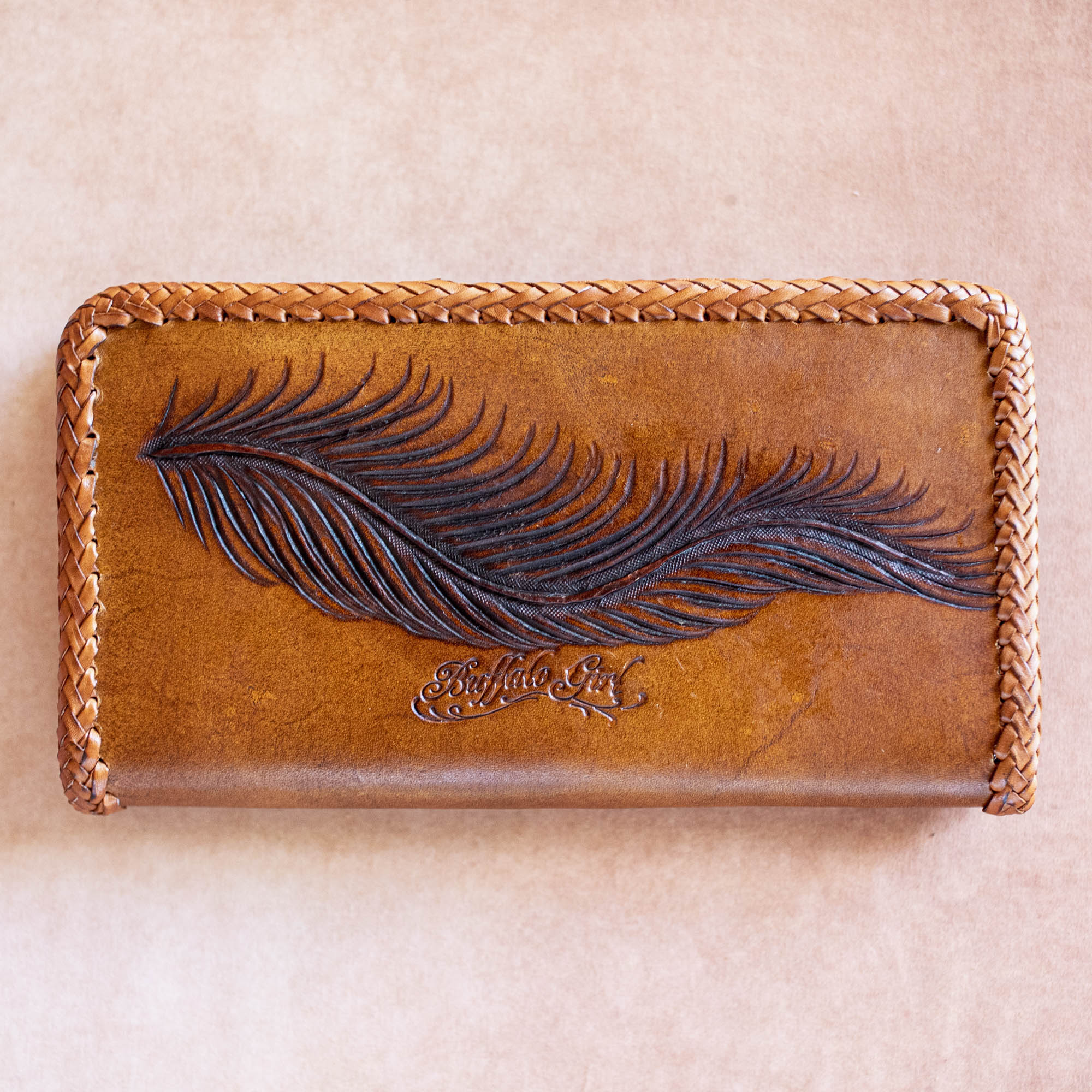 Large Pegasus Wallet with High Grade Turquoise