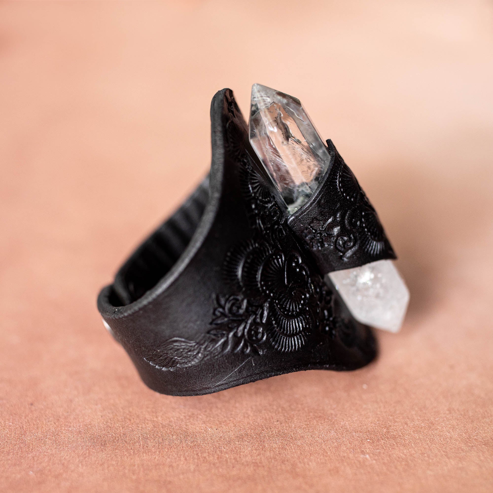 Priestess Cuff with Quartz Crystal
