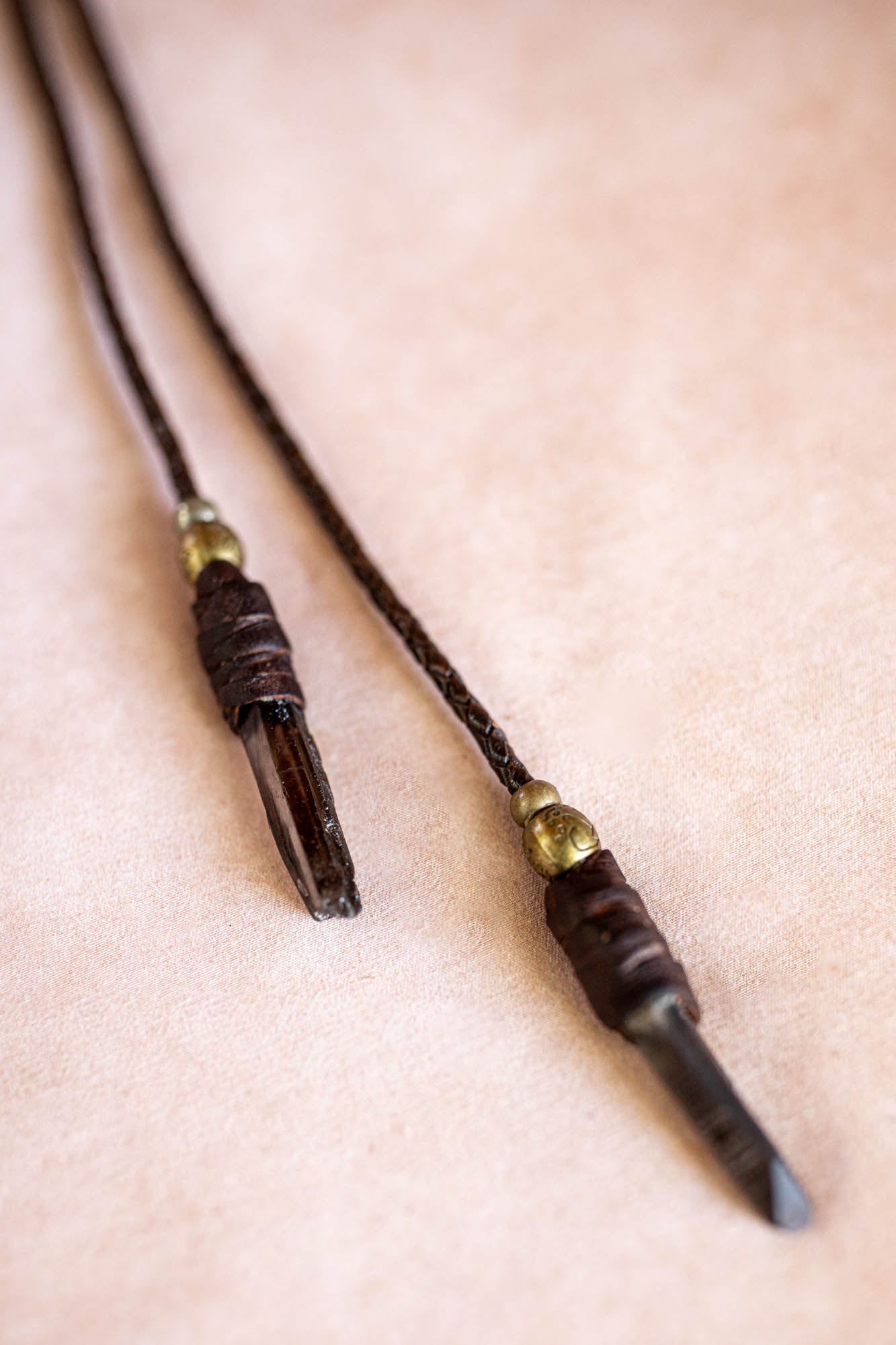 Priestess Bolo Tie with Smoky Quartz