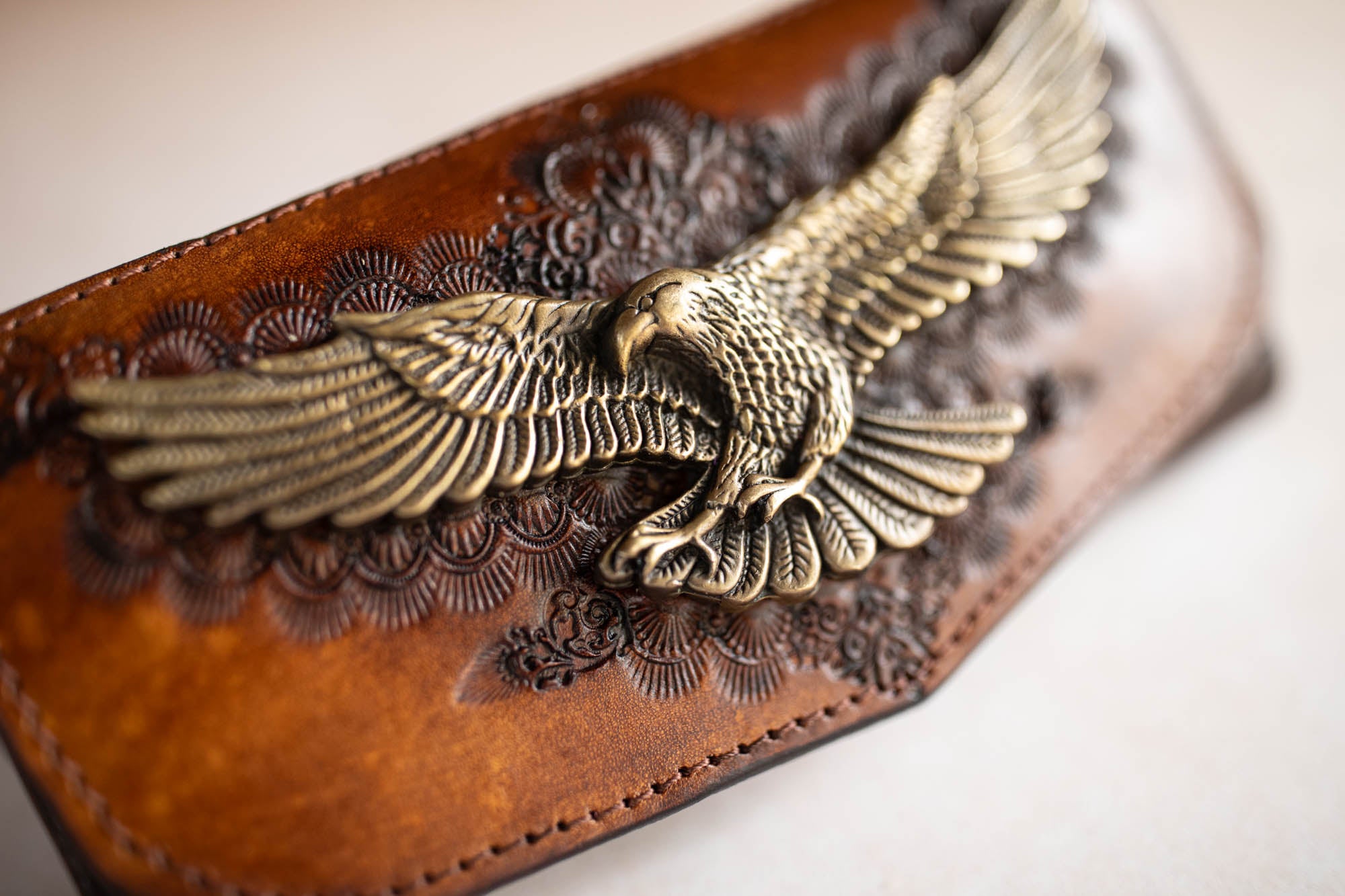 Rebel Eagle Wallet - Antique Brown