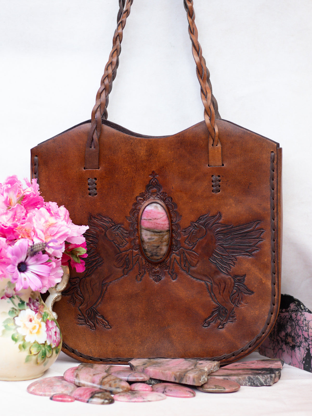 Dream Chaser Tote Bag with Rhodonite