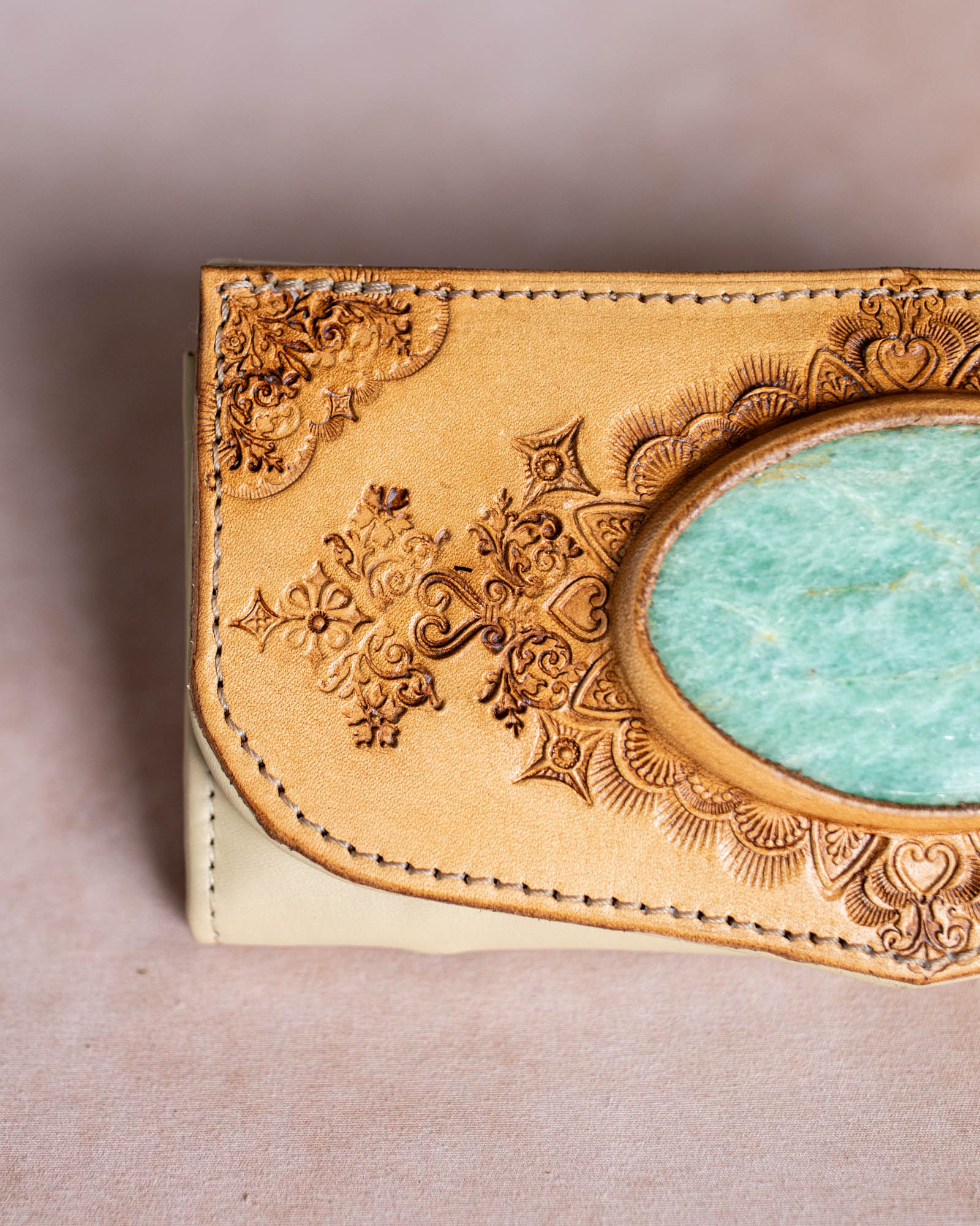 Mandala Wallet with Amazonite