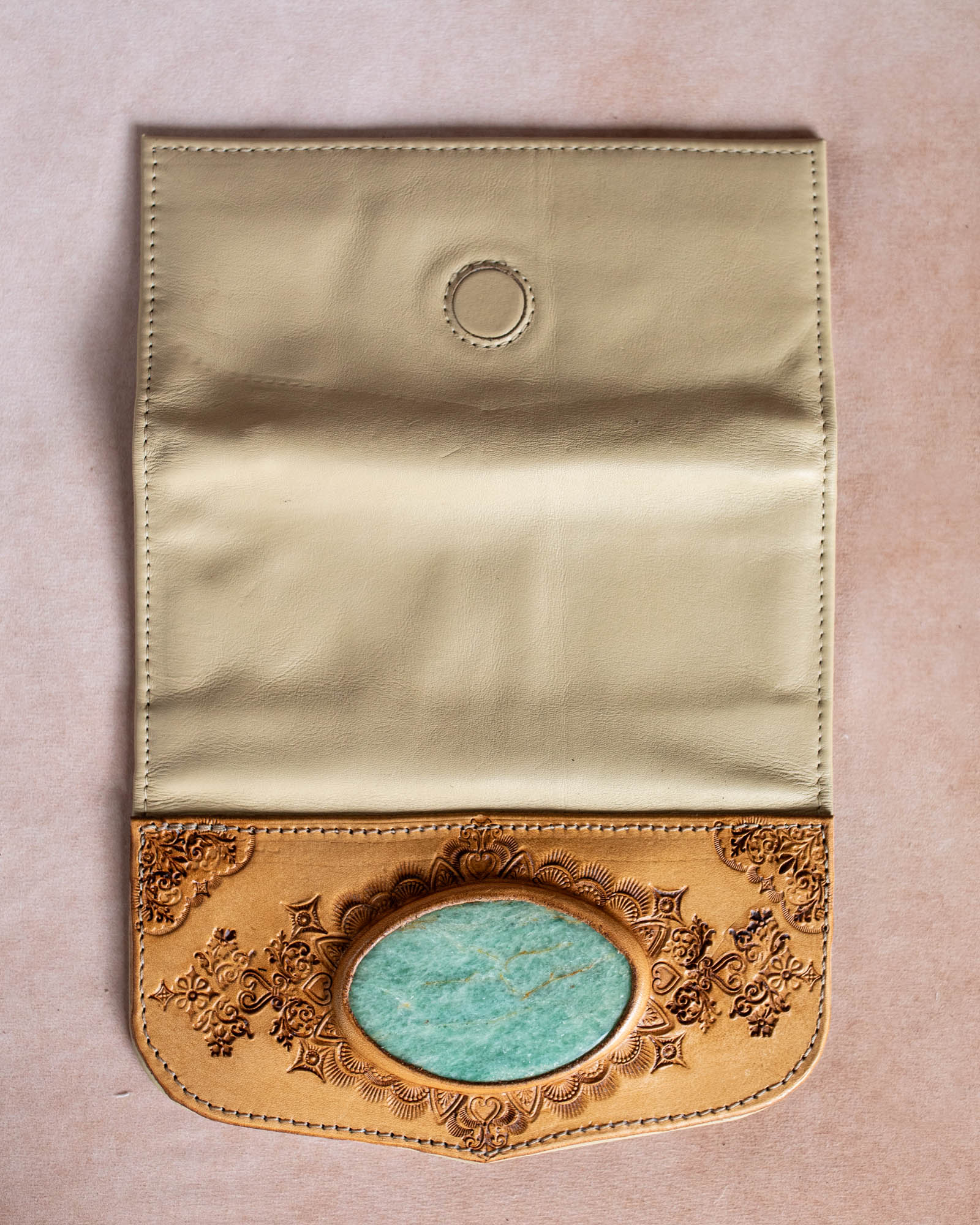 Mandala Wallet with Amazonite