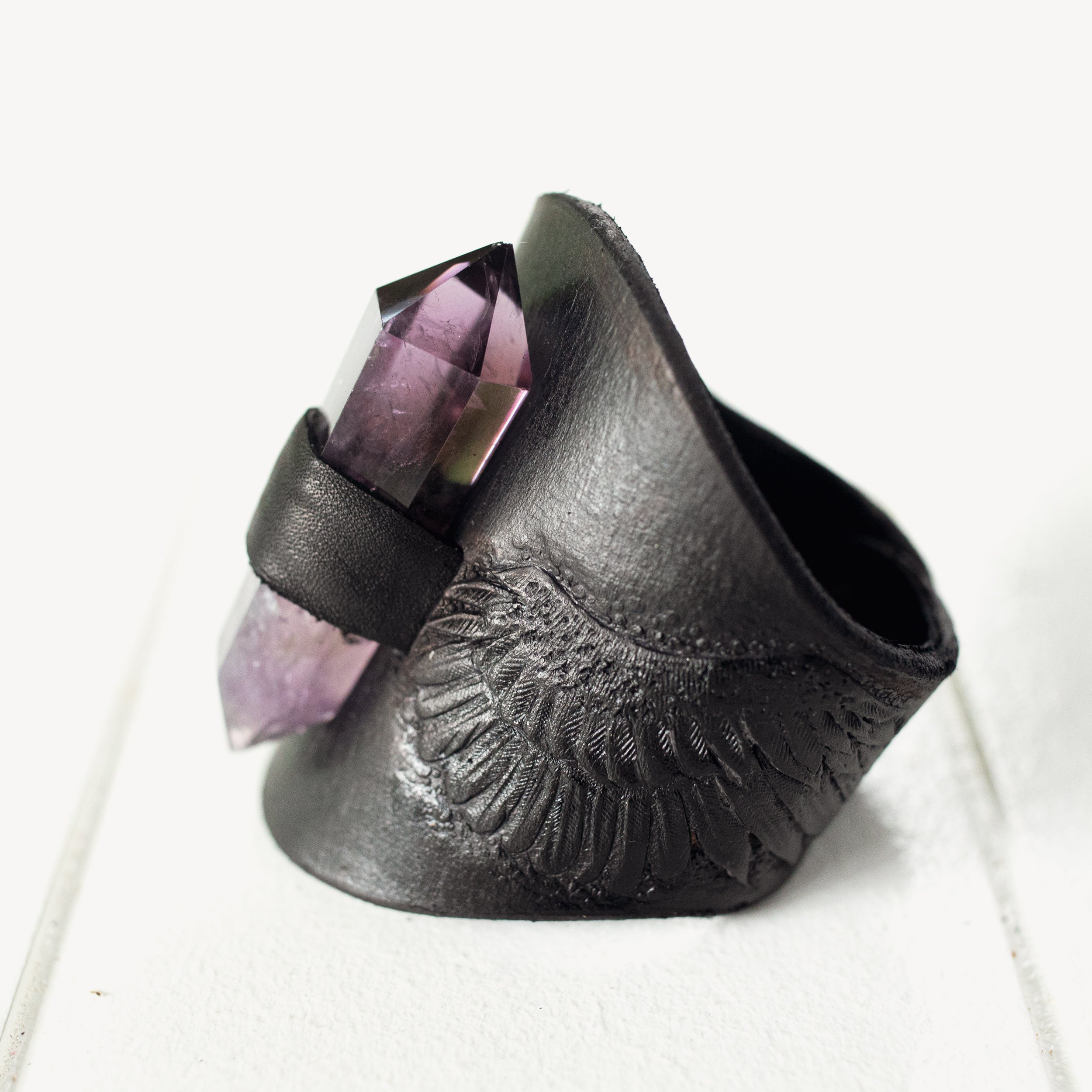 Guardian Wings Priestess Cuff with Amethyst