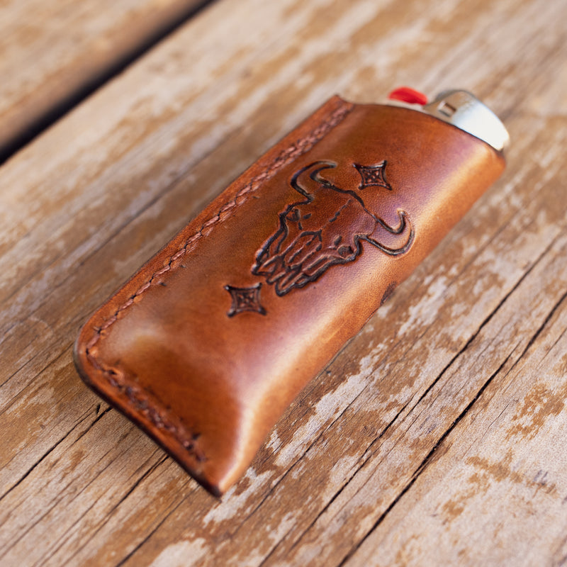 Buffalo Skull Lighter Case