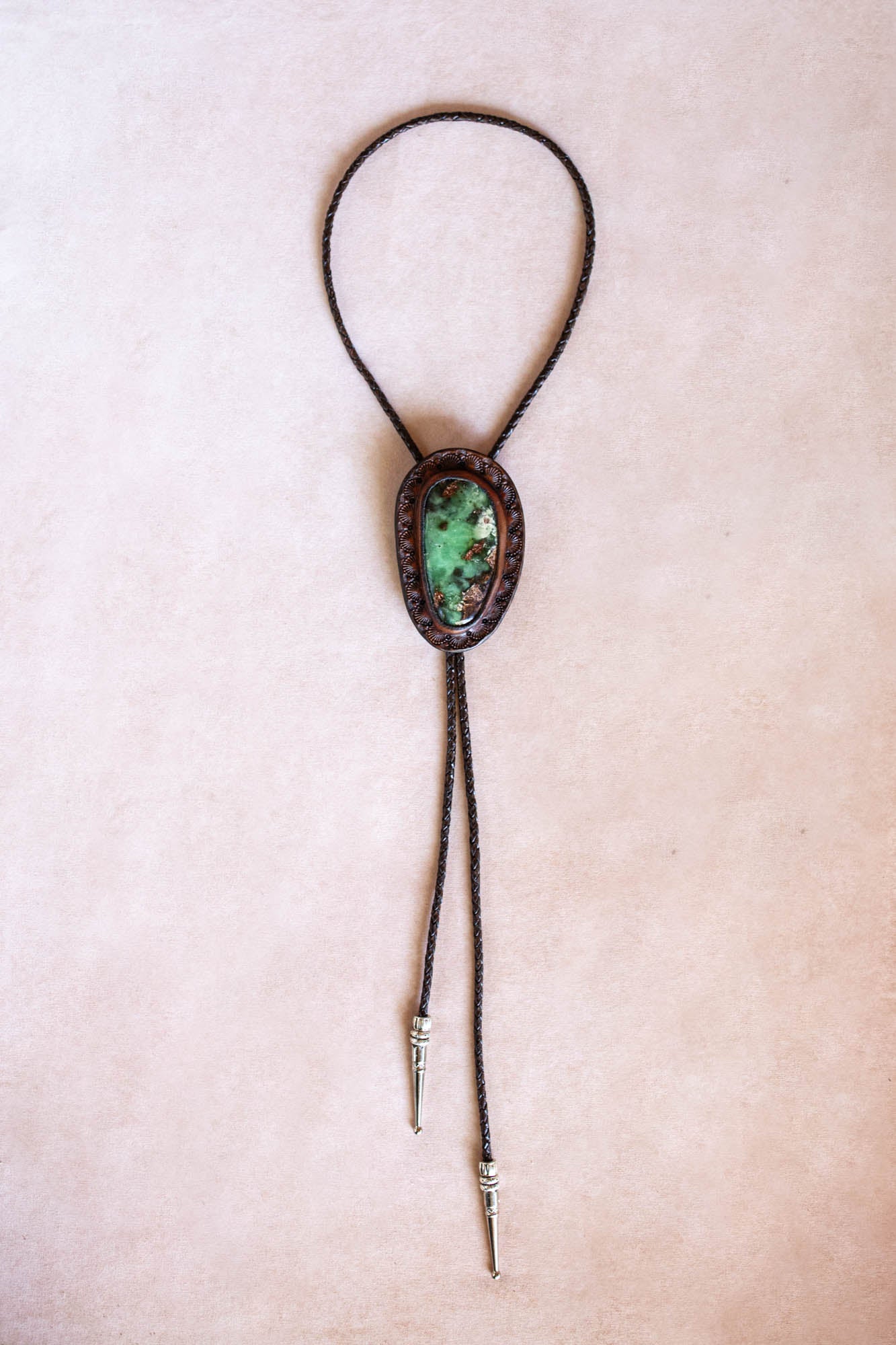 Chrysoprase Bolo Tie
