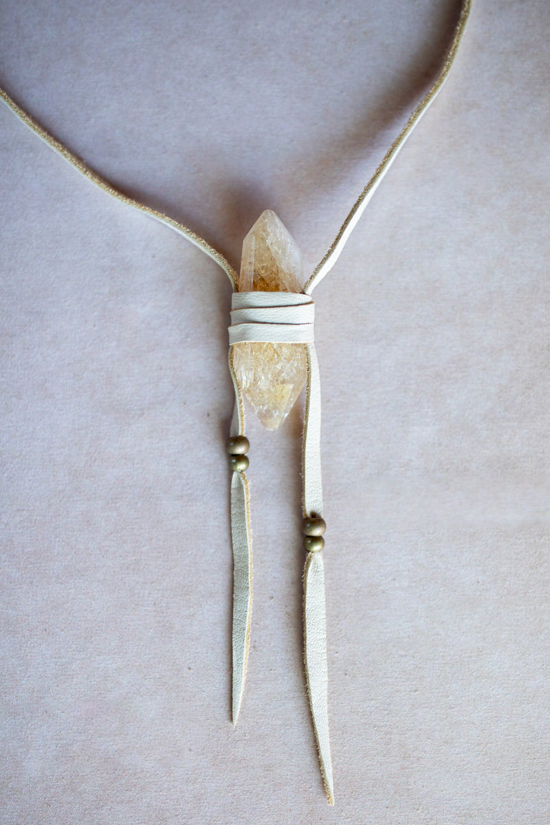 Priestess Necklace with Citrine