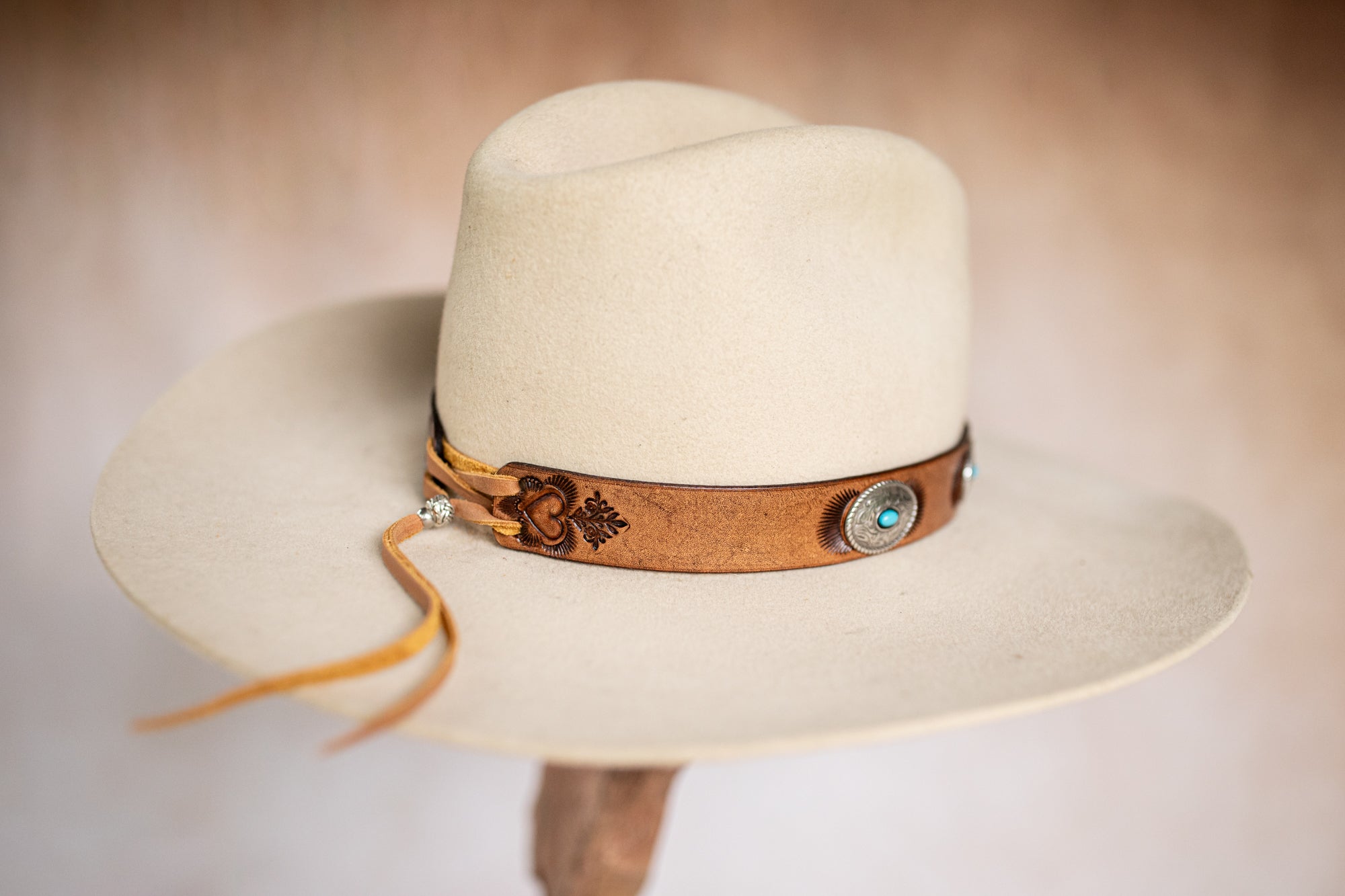 Hat Band with Western Conchos