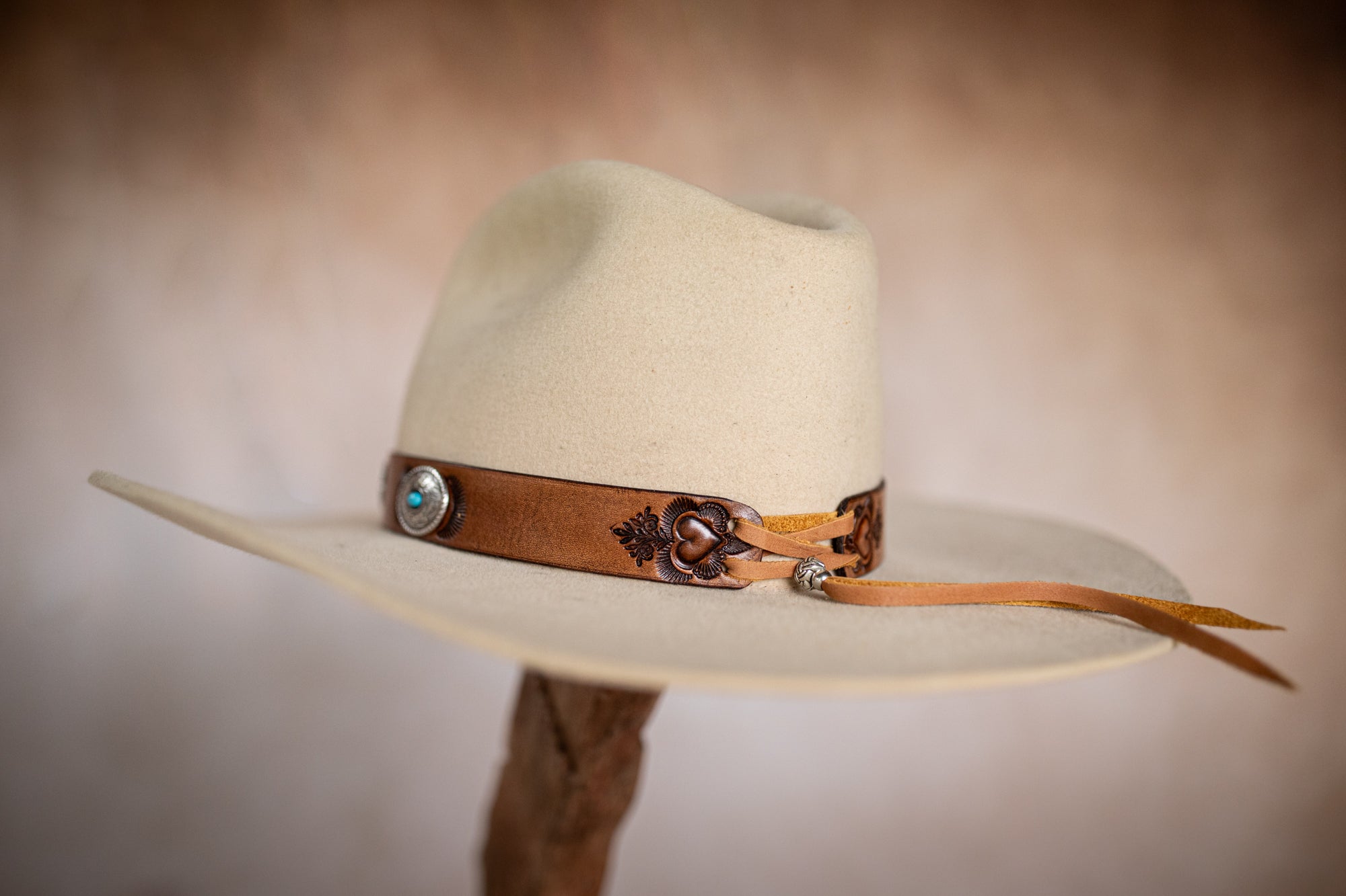 Hat Band with Western Conchos