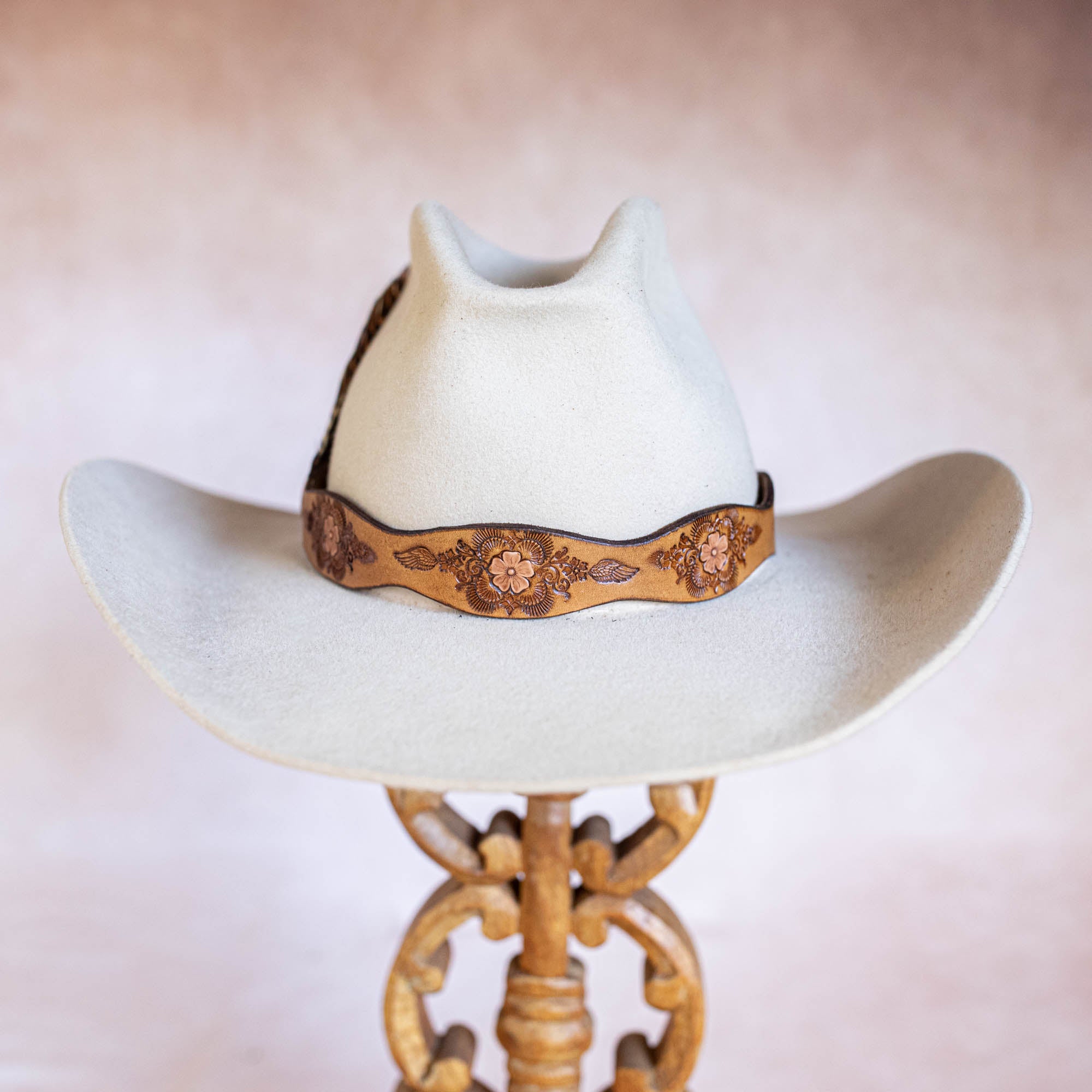 Desert Bloom Hat Band with Turquoise