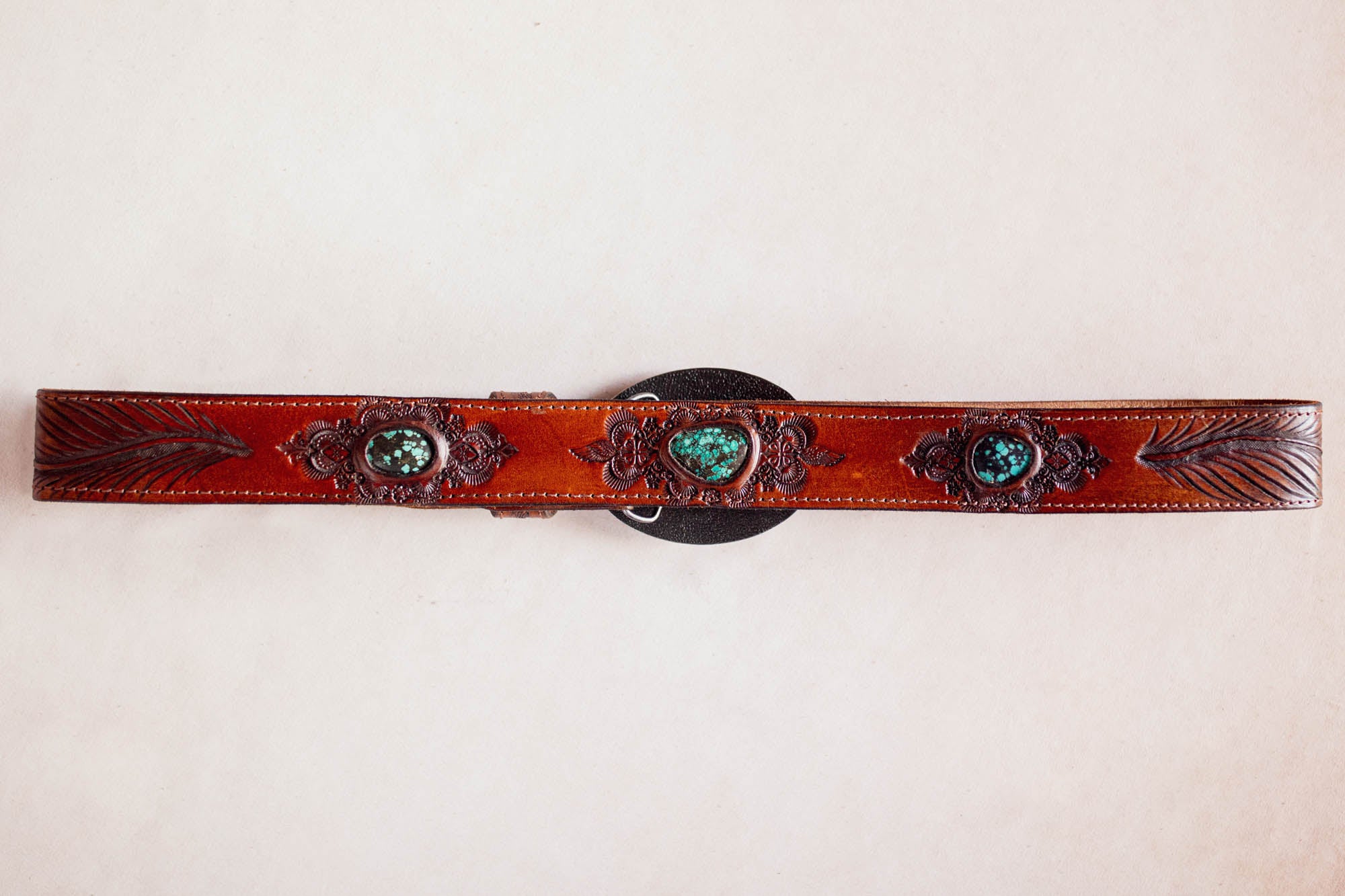 Desert Ranger Belt with Turquoise