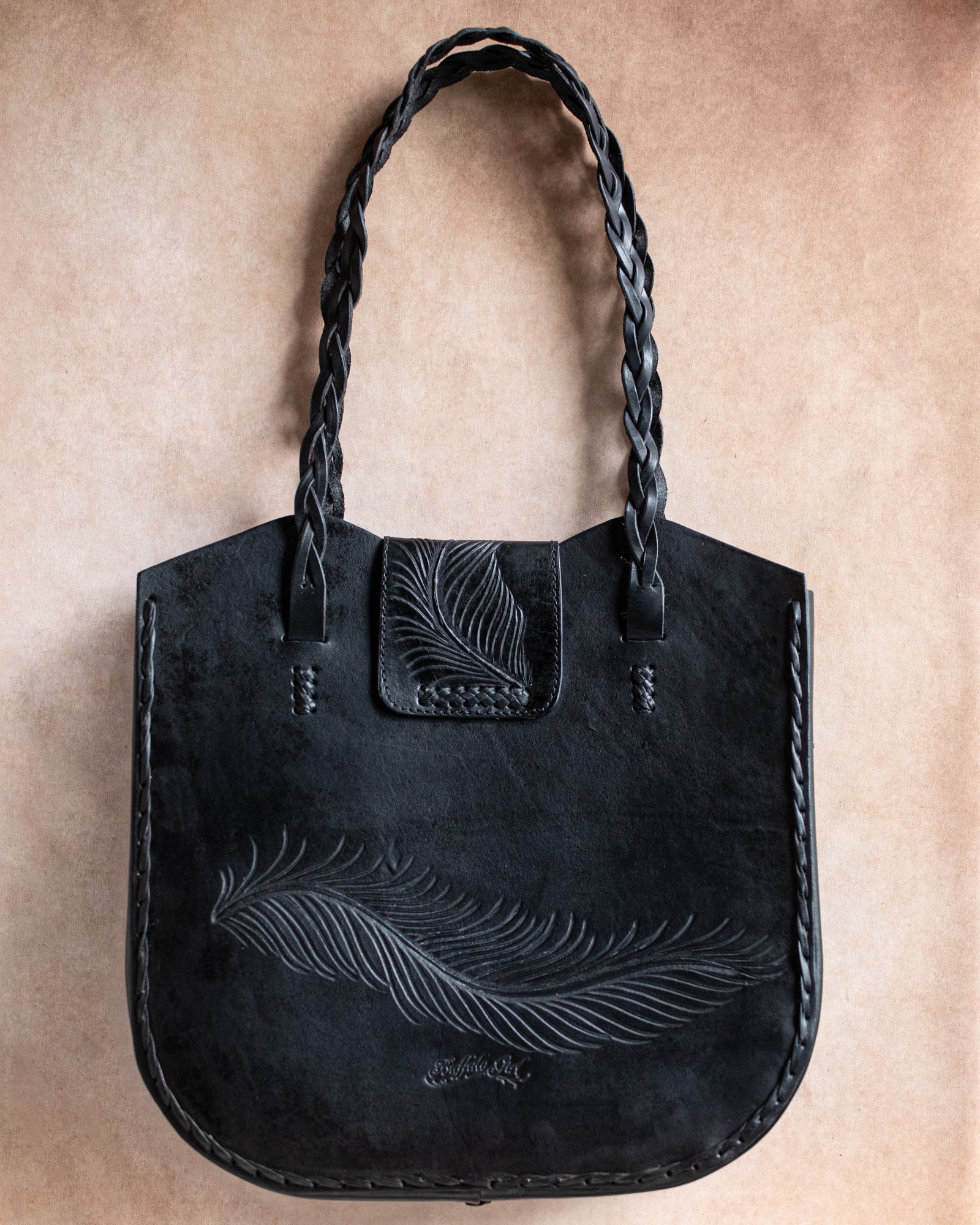 Black Bay Dream Chaser Tote Bag with Turquoise