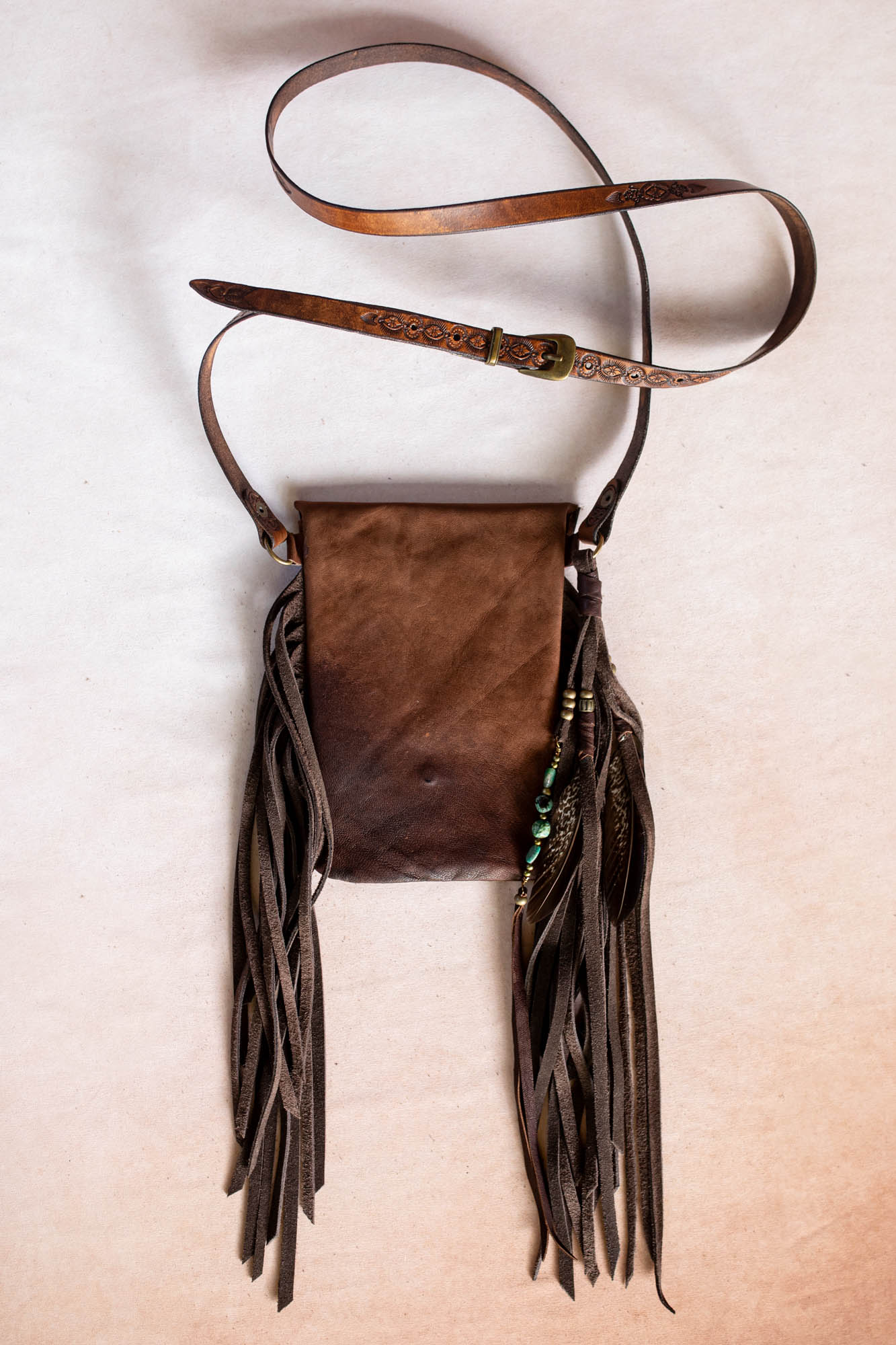 Gypsy Wanderer Phone Pouch with Turquoise