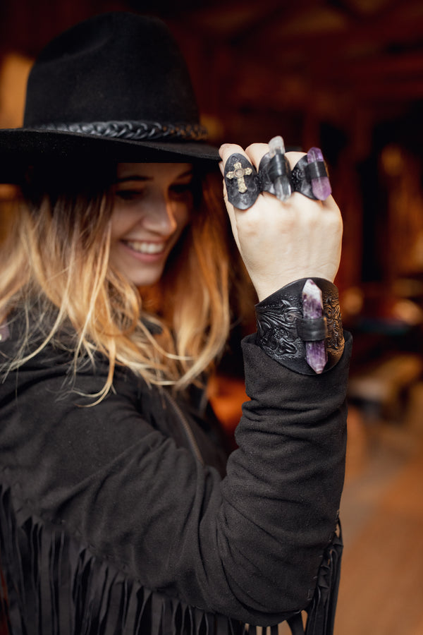 Western Priestess Cuff with Amethyst