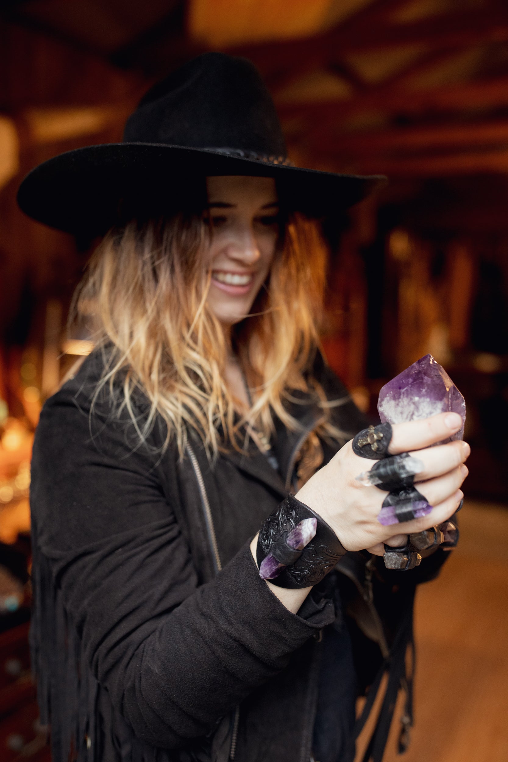 Western Priestess Cuff with Amethyst