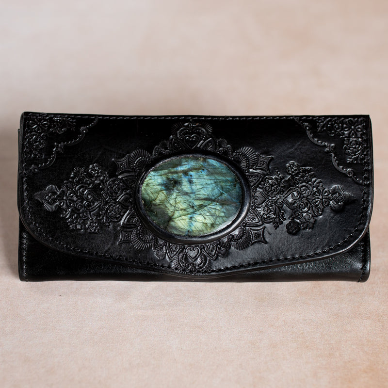 Mandala Wallet with Labradorite