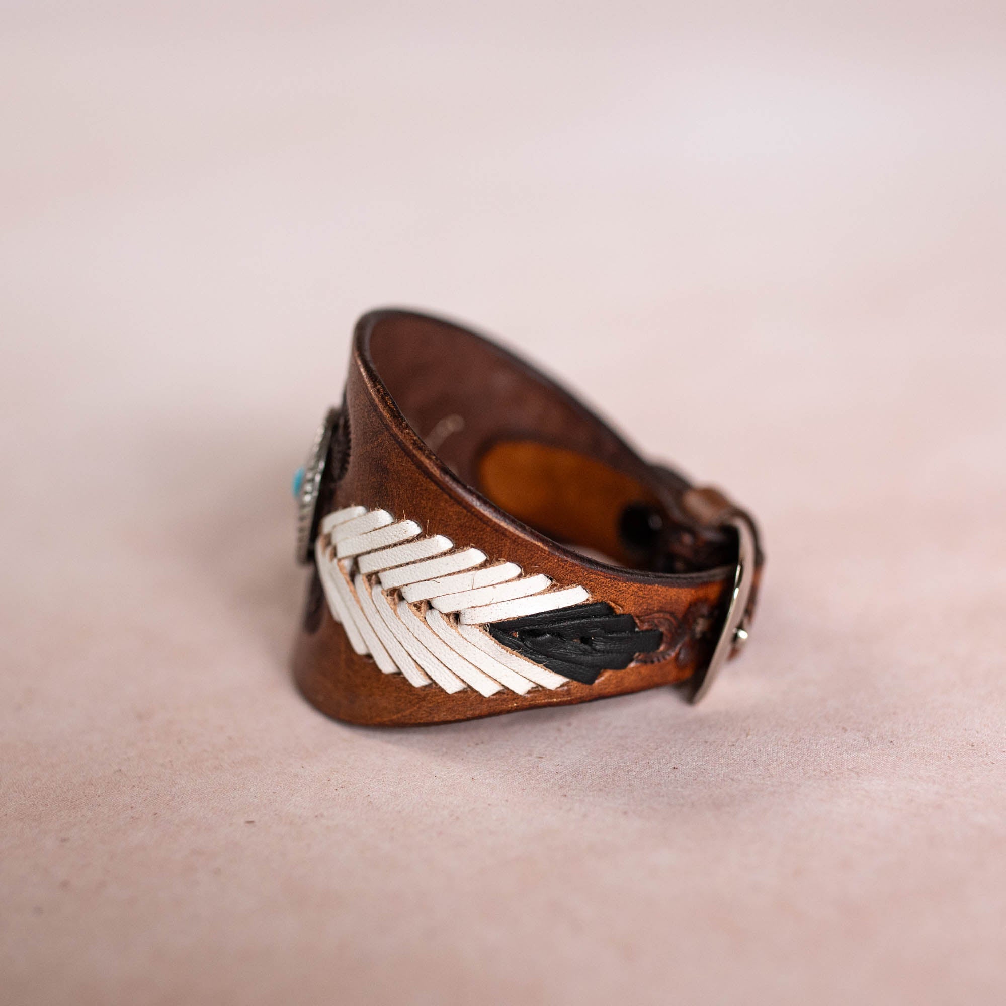 Laced Western Feather Cuff