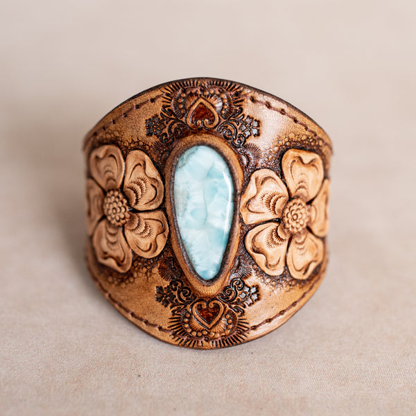 Desert Bloom Cuff with Larimar