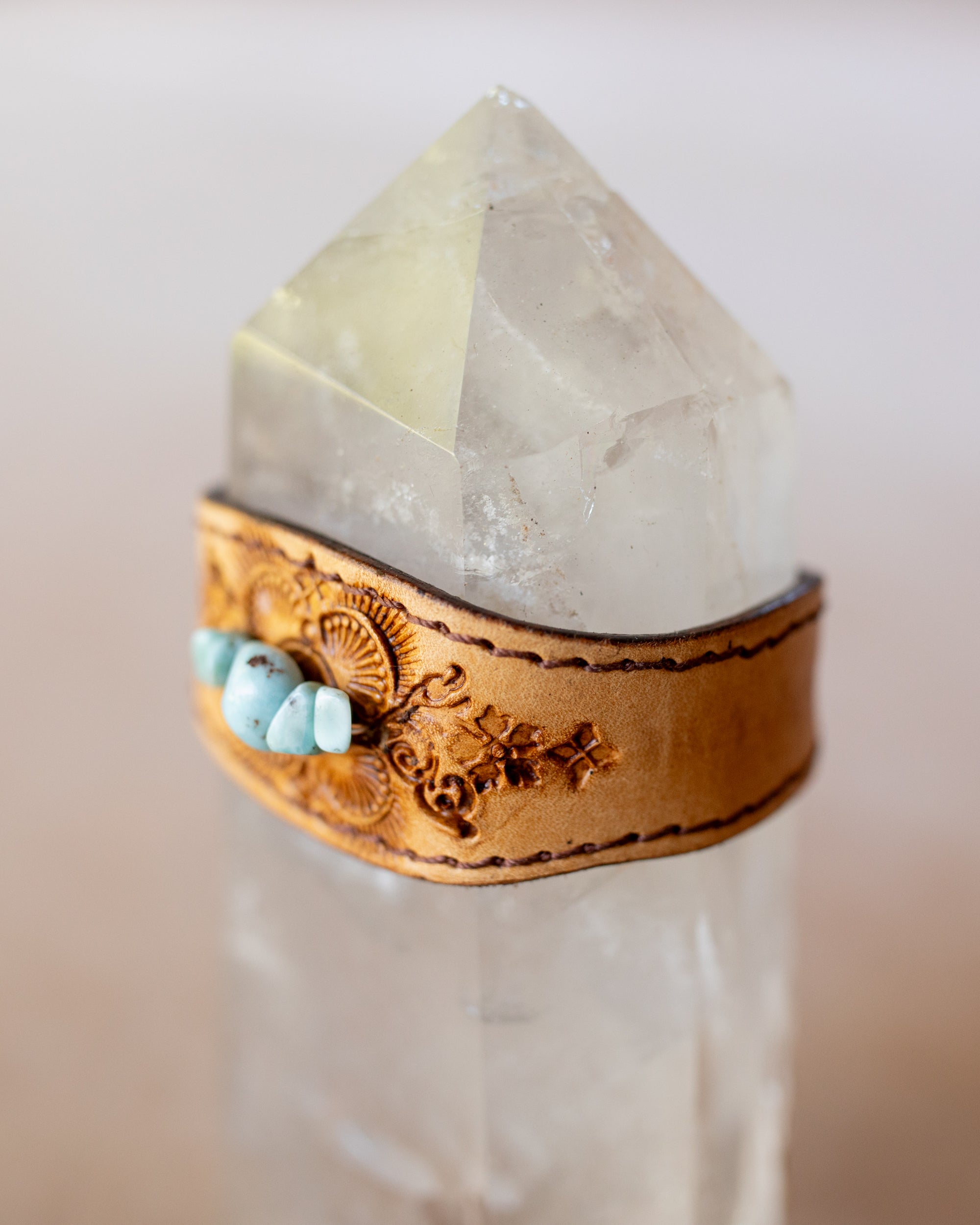 Petite Cuff with Larimar