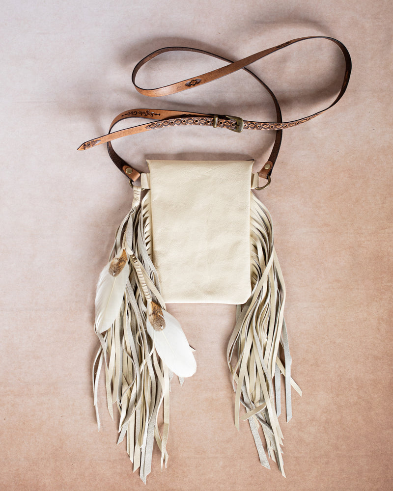 Desert Bloom Gypsy Wanderer Phone Pouch with Amazonite