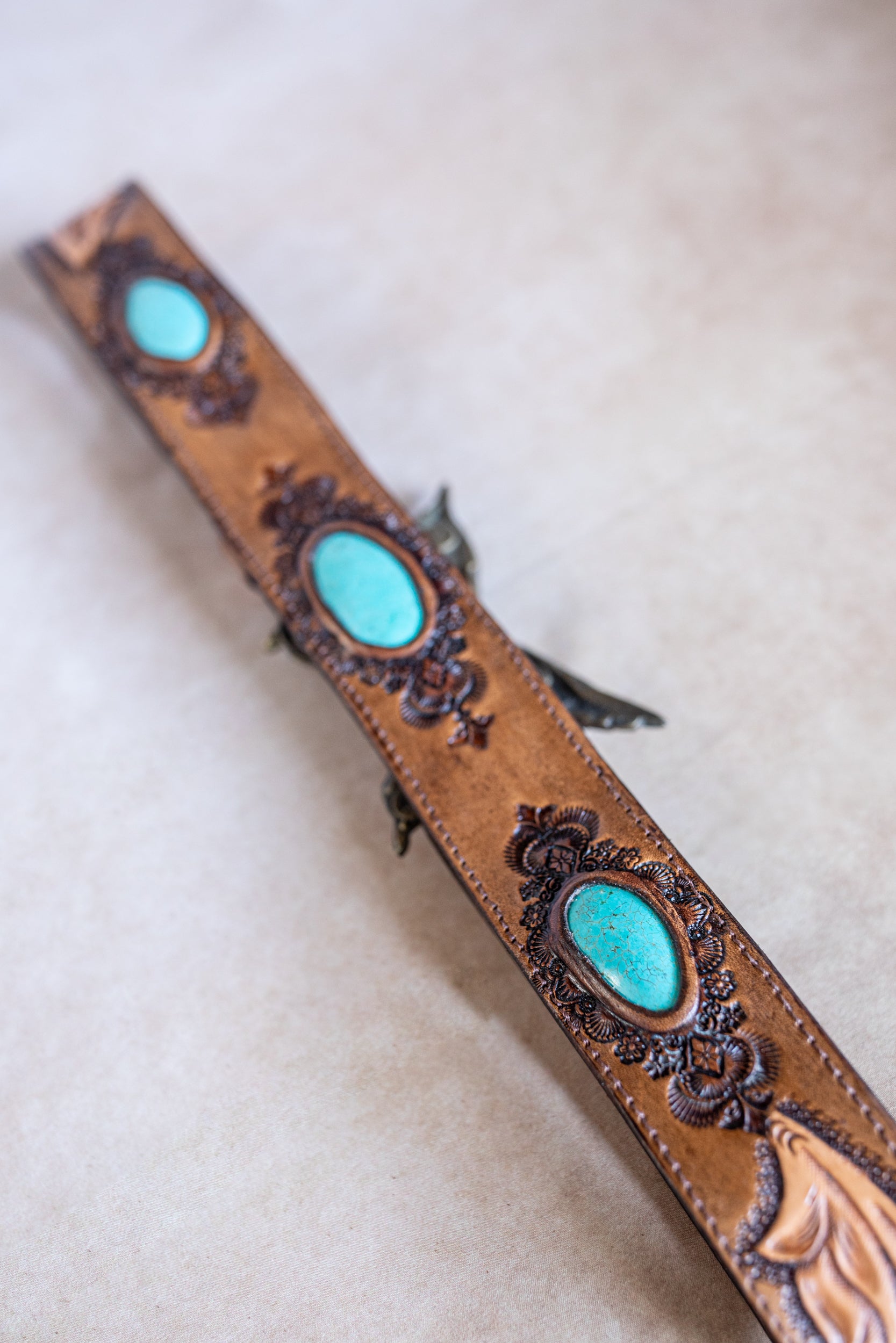 Pegasus Desert Ranger Belt with Turquoise