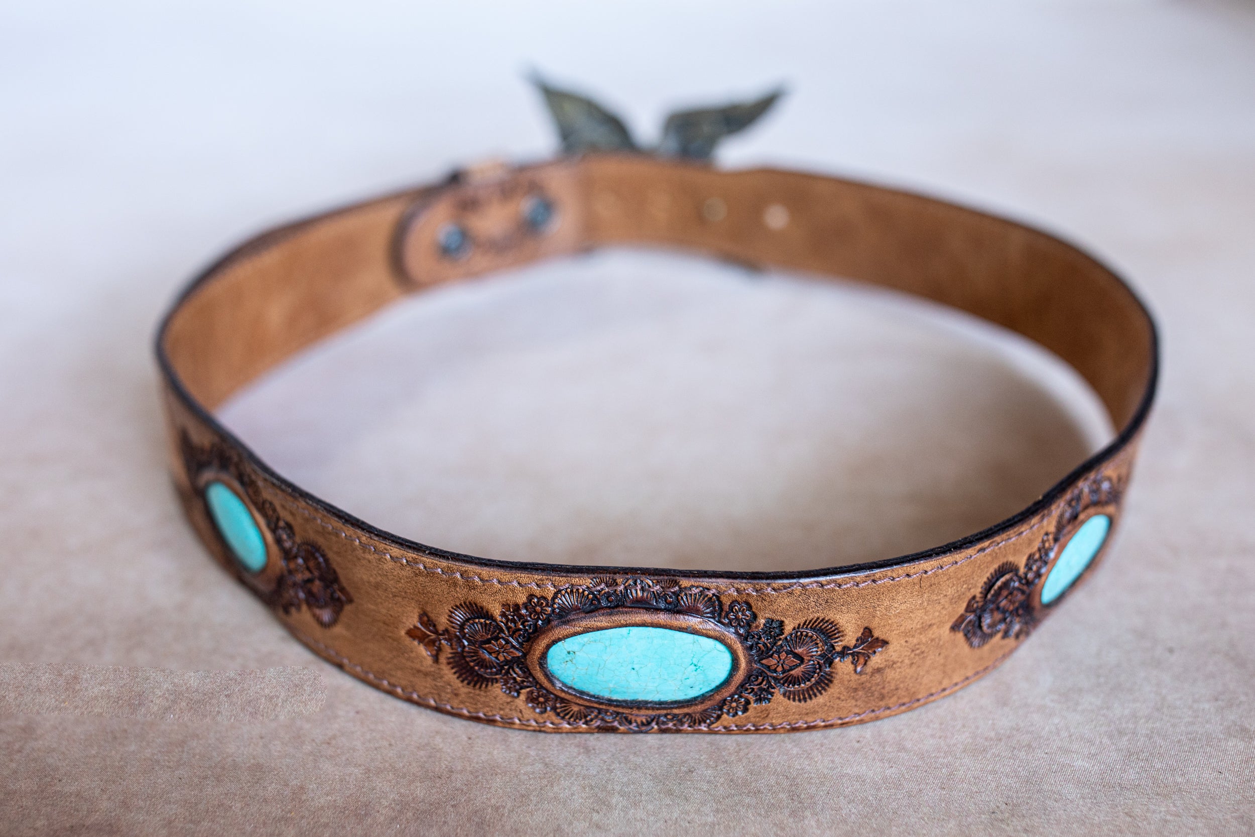 Pegasus Desert Ranger Belt with Turquoise