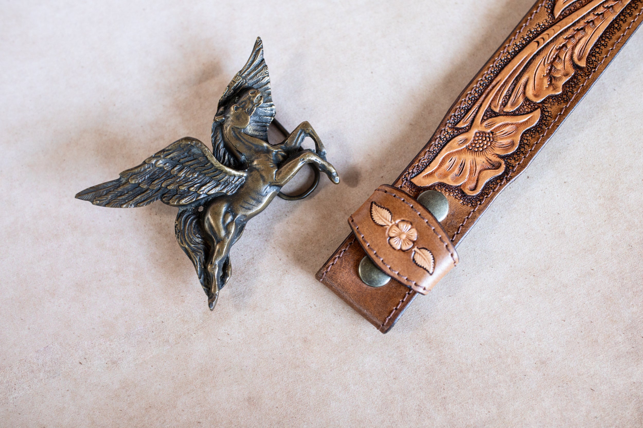 Pegasus Desert Ranger Belt with Turquoise