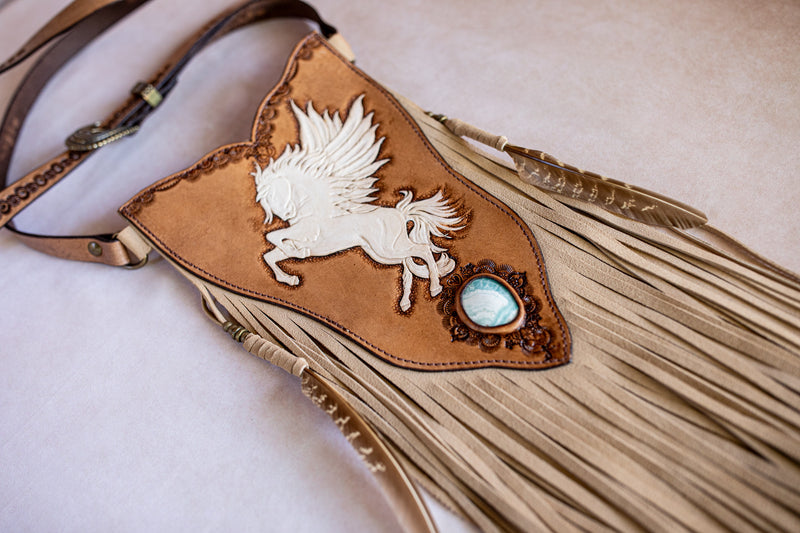 Pegasus Phone Pouch with Amazonite