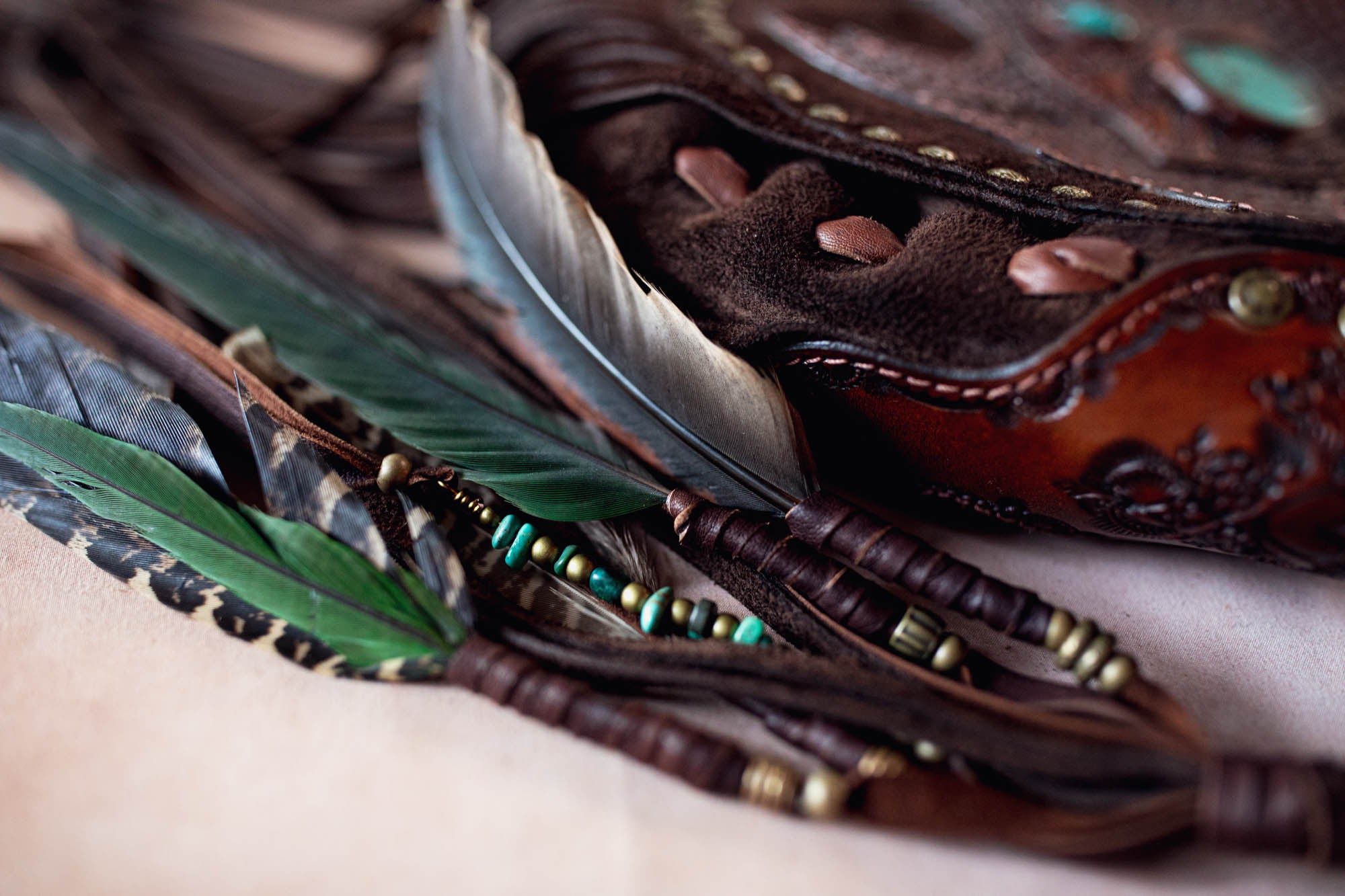 Petite Cheyenne Eagle Bag with Turquoise