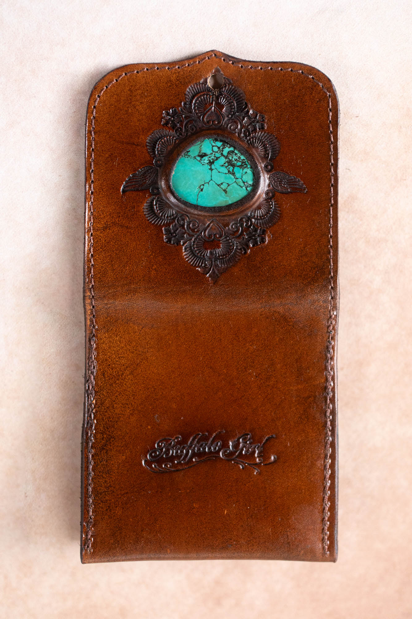 Pocket Wallet with Turquoise