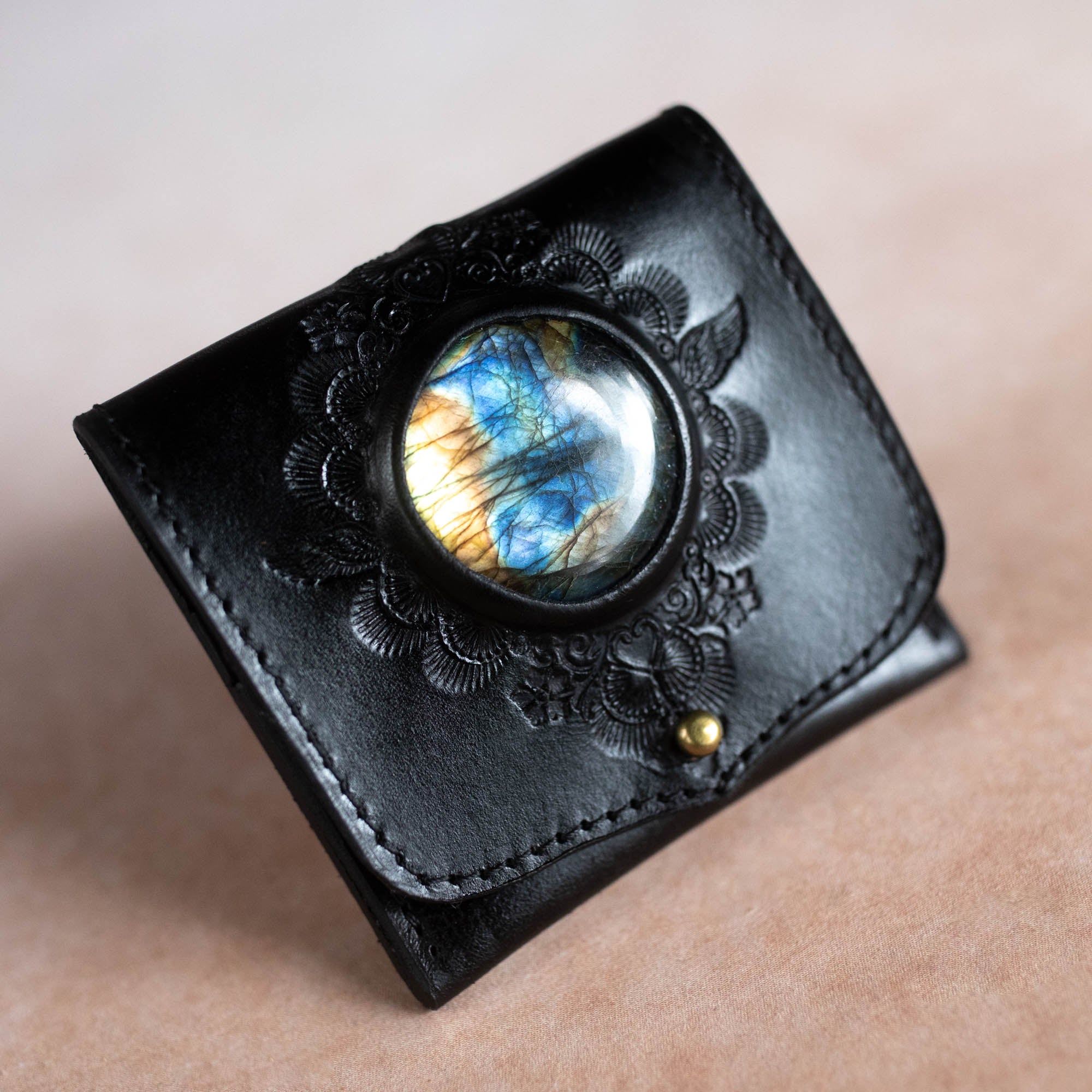 Pocket Wallet with Labradorite