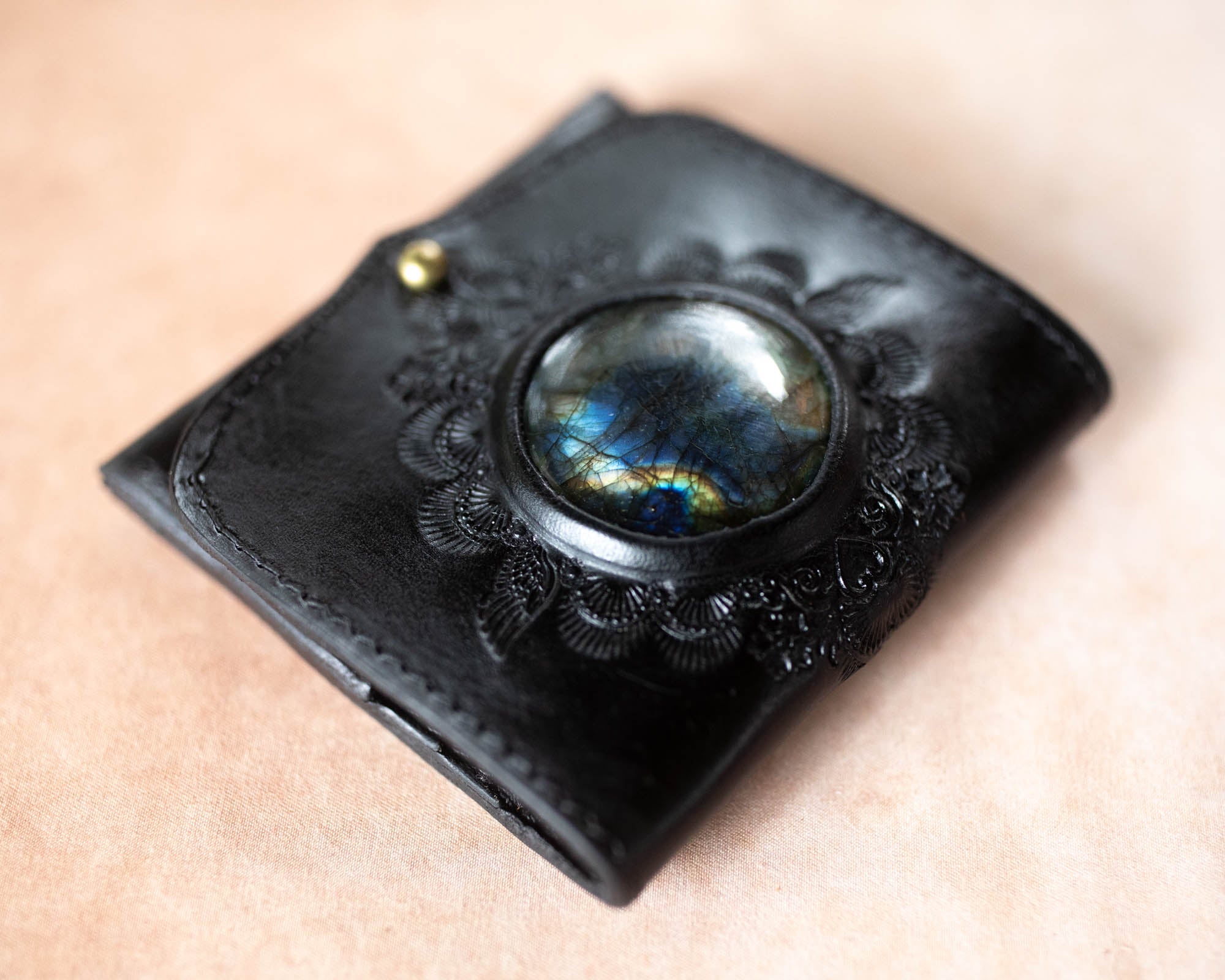 Pocket Wallet with Labradorite