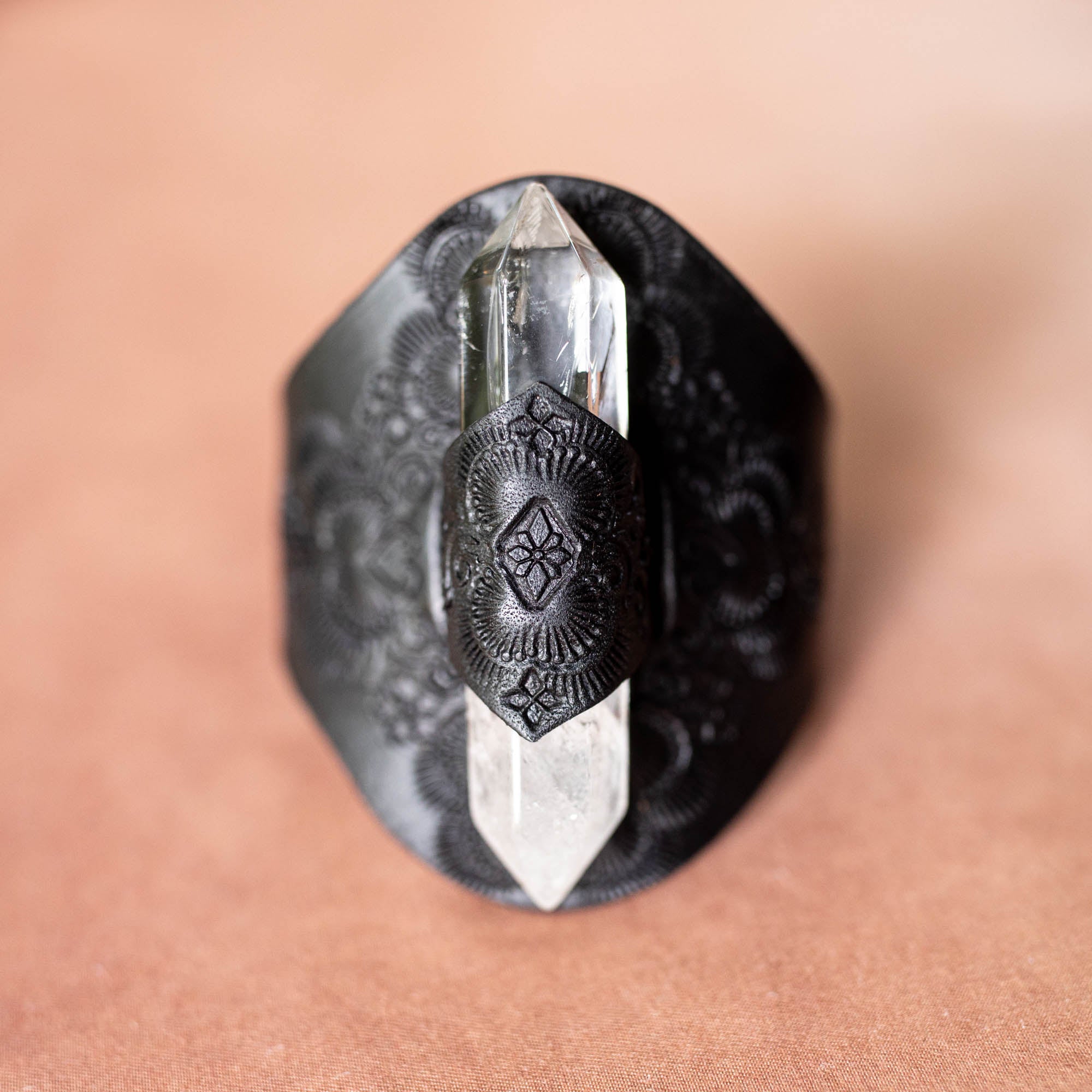 Priestess Cuff with Quartz Crystal