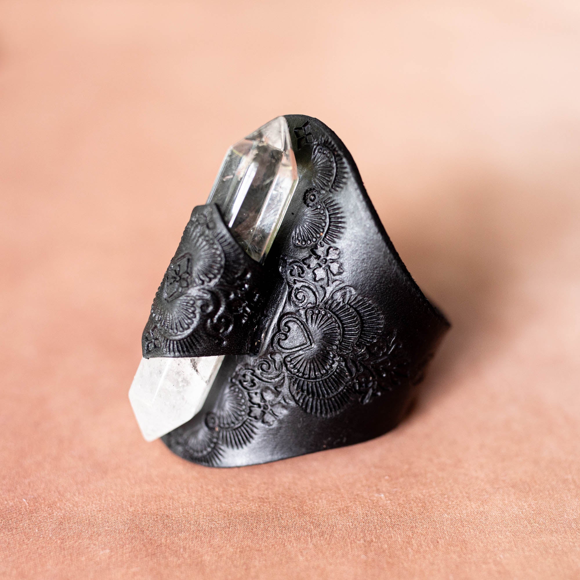 Priestess Cuff with Quartz Crystal