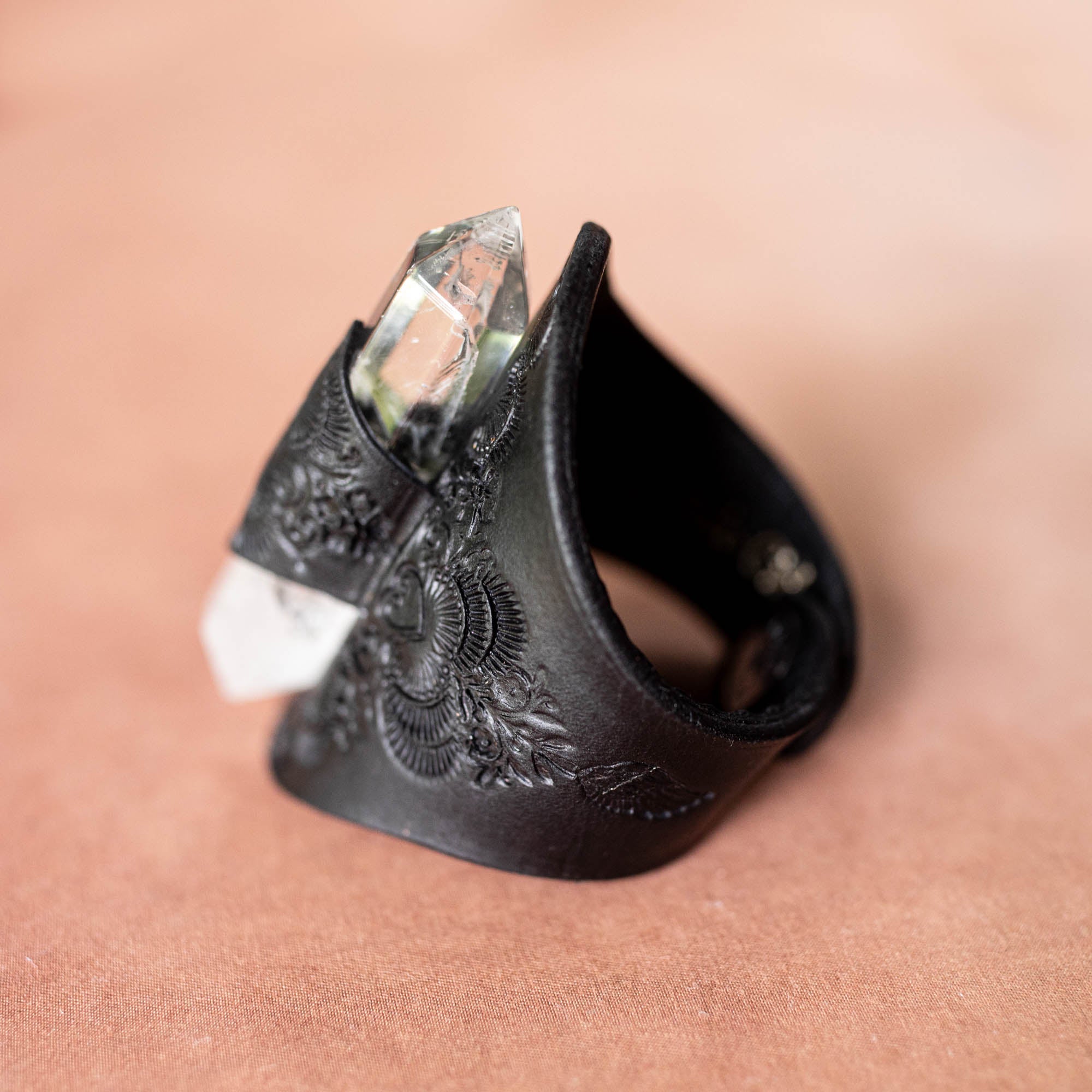 Priestess Cuff with Quartz Crystal