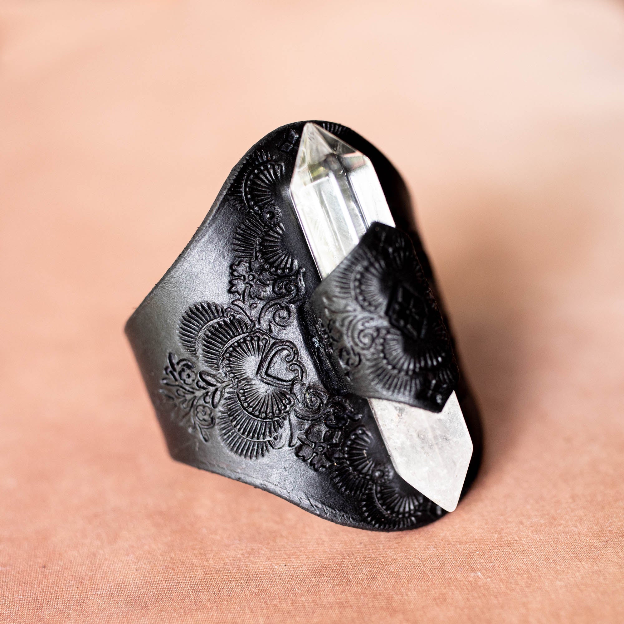 Priestess Cuff with Quartz Crystal