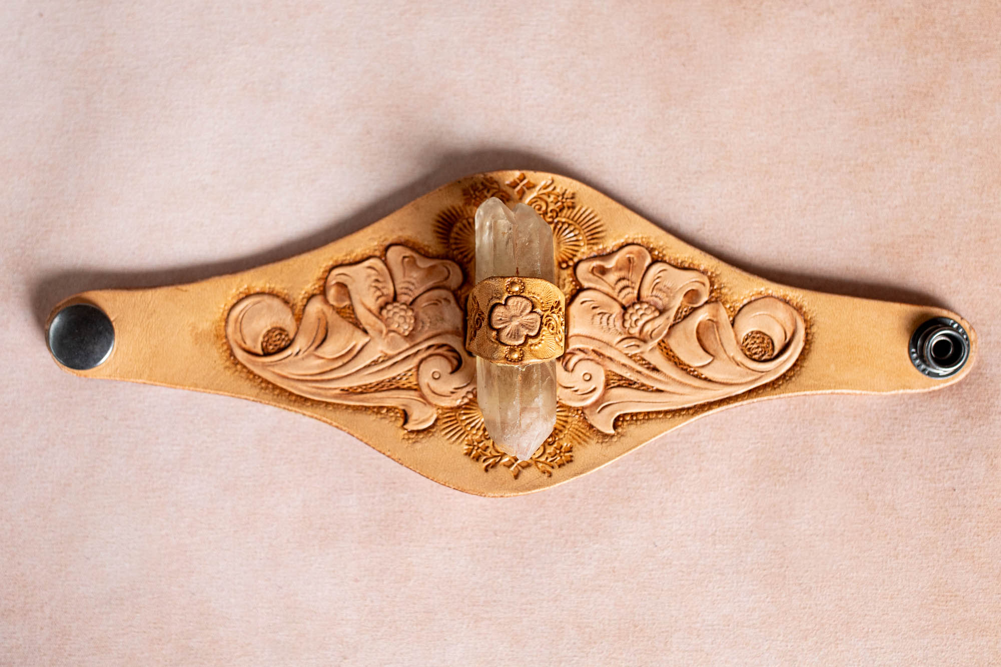 Western Priestess Cuff with Citrine