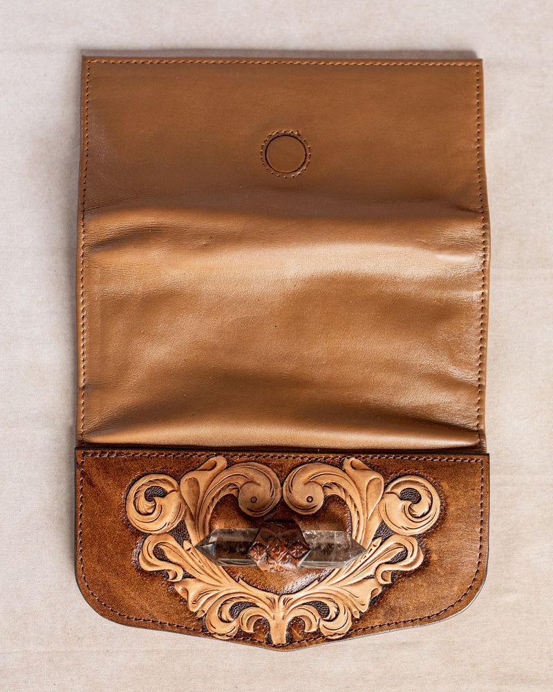 Western Priestess Wallet with Smoky Quartz