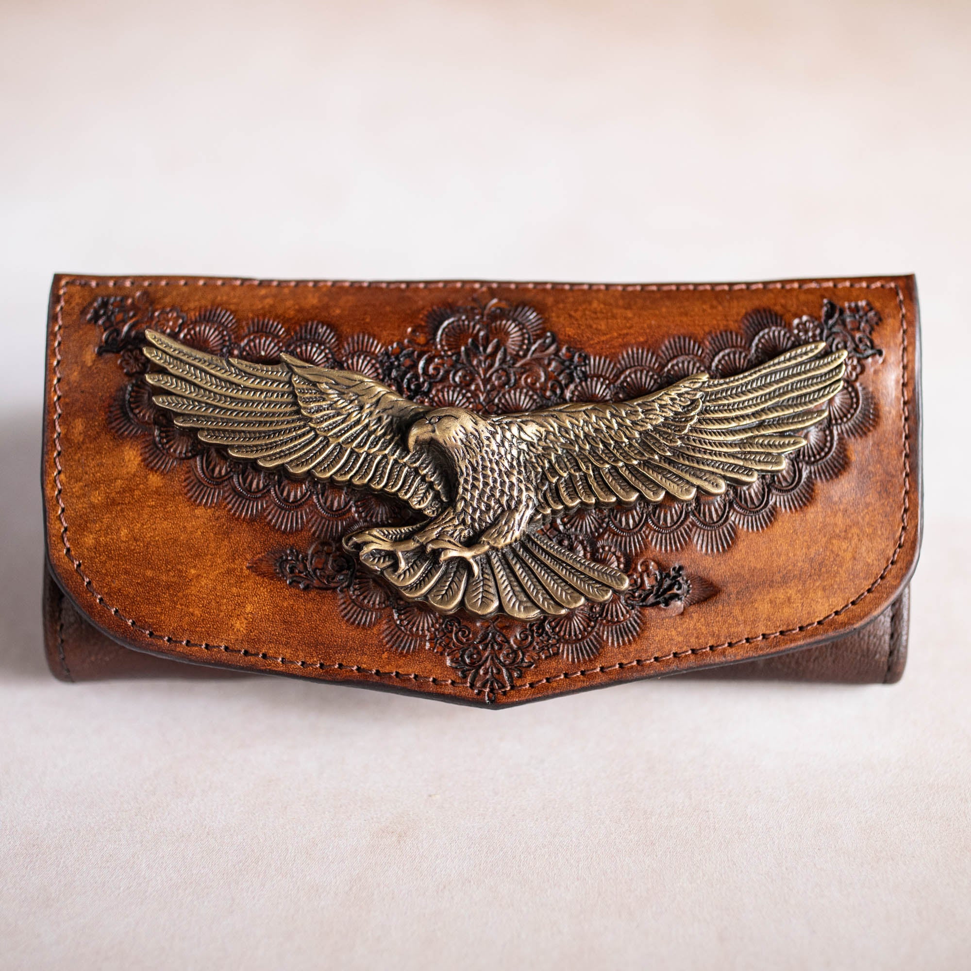 Rebel Eagle Wallet - Antique Brown