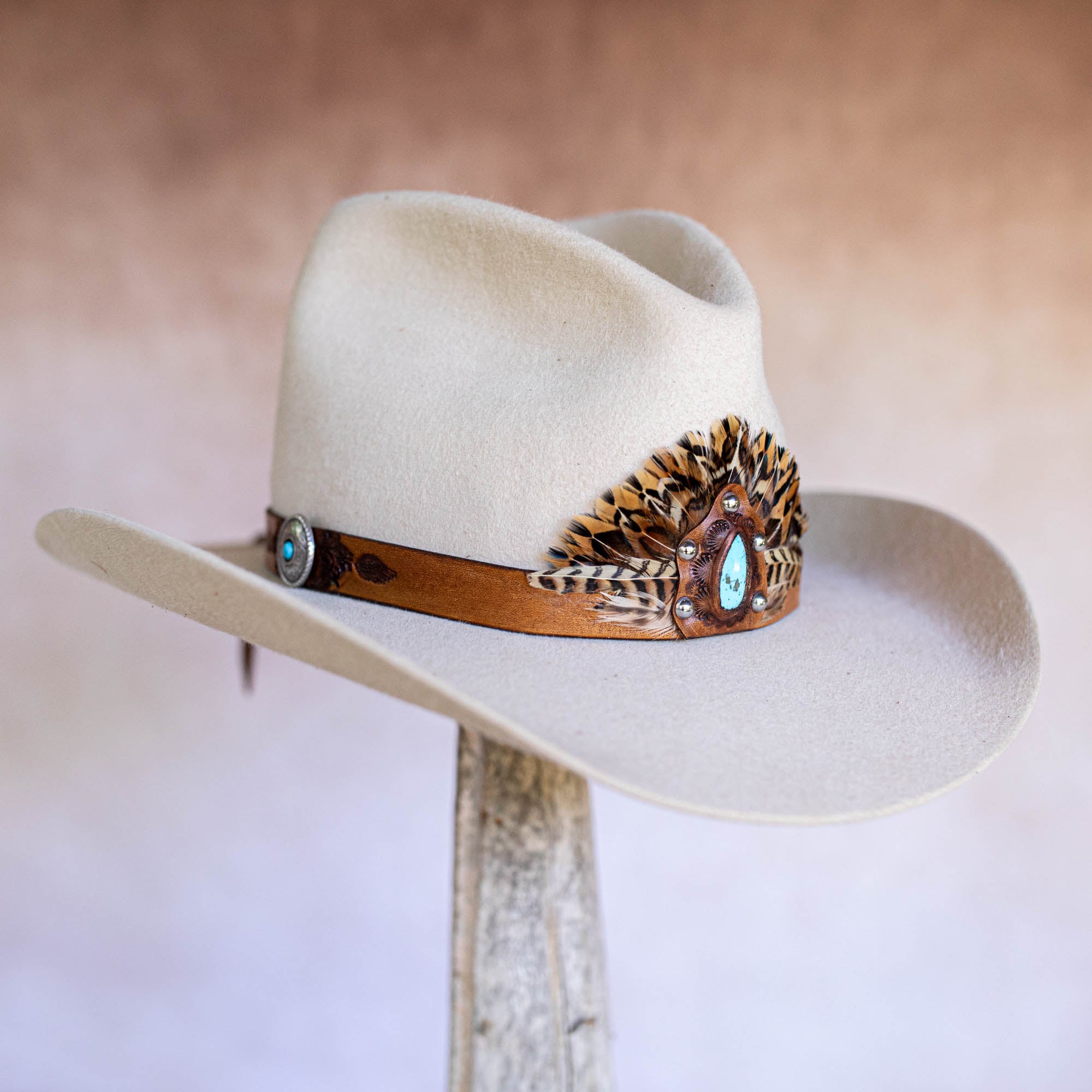 Sundance Ryder Hat Band with Sleeping Beauty Turquoise